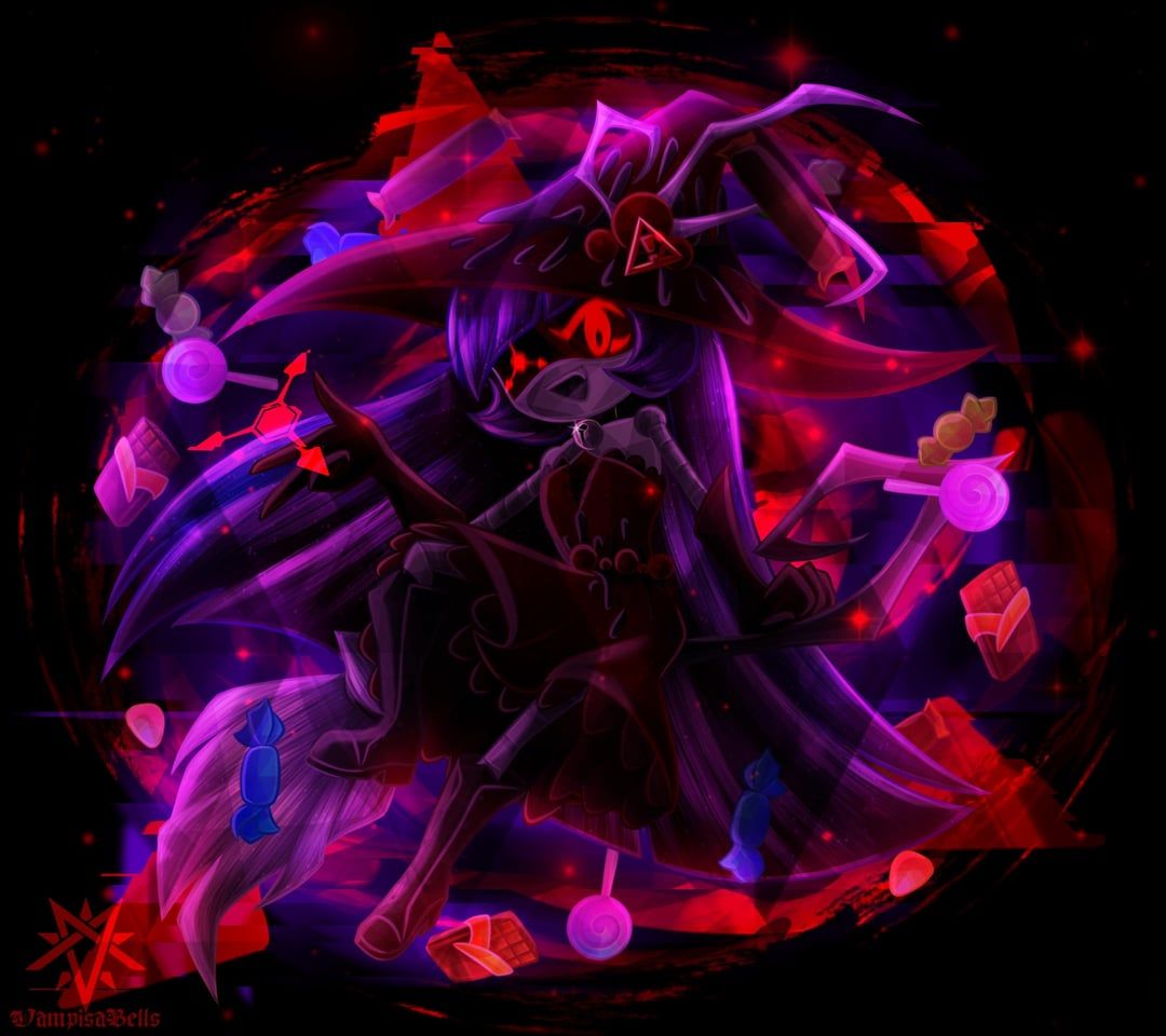 1080x960 ♦️Scarlet Sorceress♦️ (Doll Halloween Fanart)