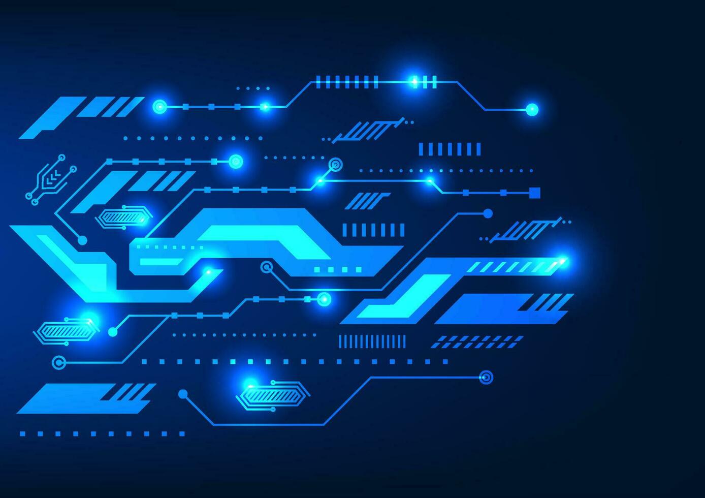 1388x980 Digital circuit background Serves to control the flow of information efficiently. is modern technology in the network It's engineering science to help businesses. economy grows