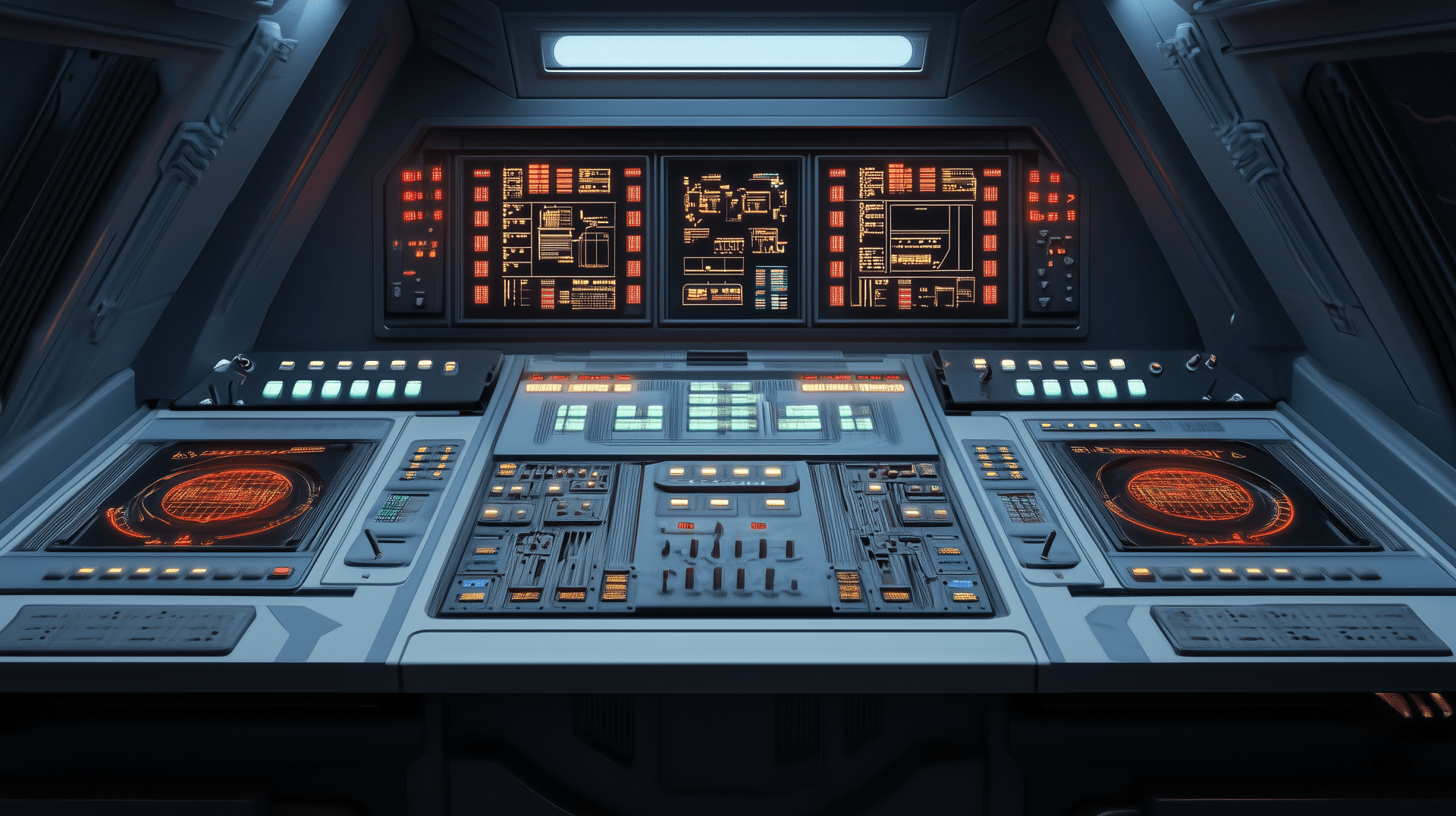1920x1076 Futuristic Spaceship Control Panel HD Wallpaper