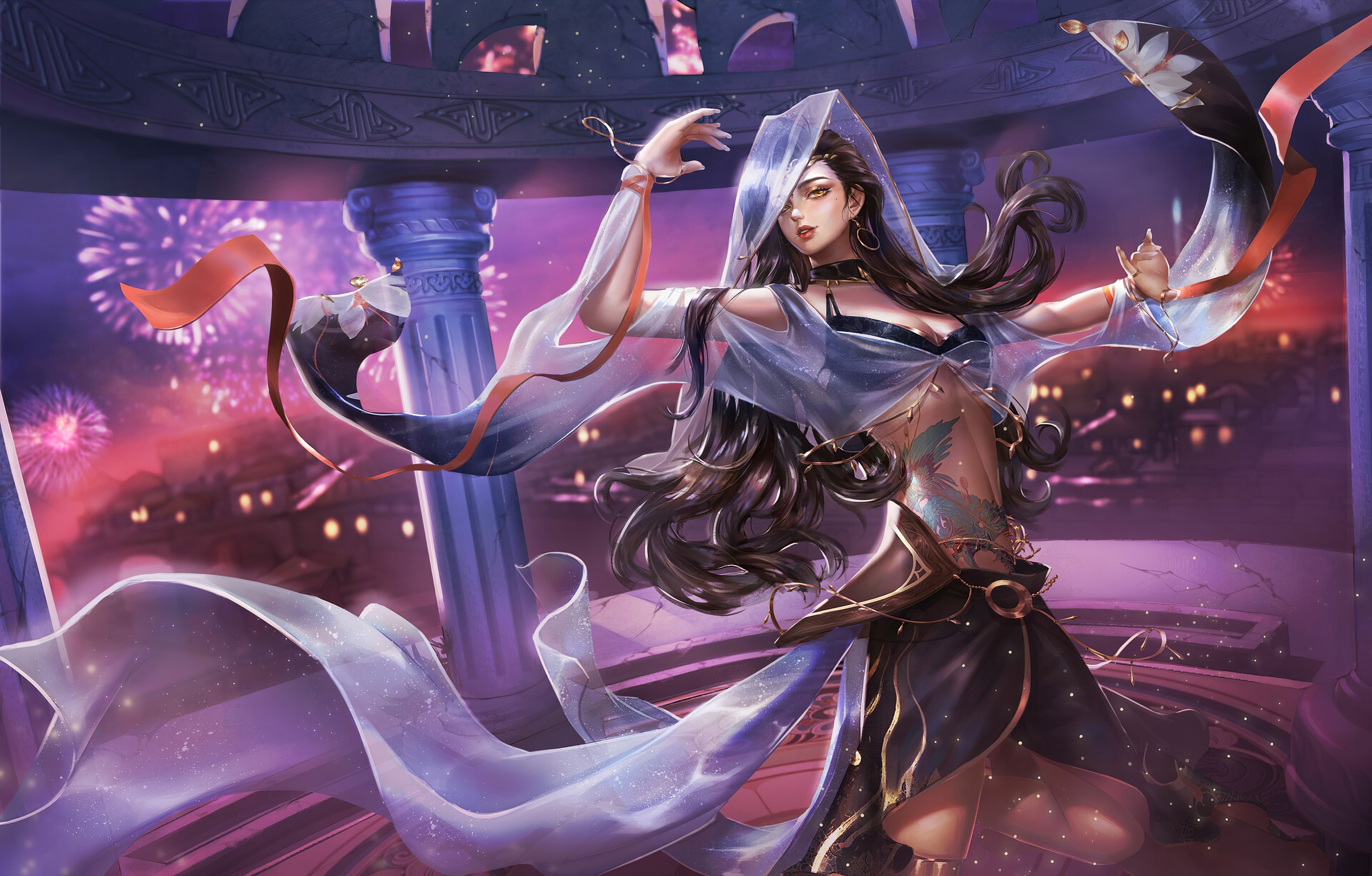 3840x2452 Dark Hair Fantasy Girl 4k Wallpaper, HD Fantasy Girls Wallpaper, 4k Wallpaper, Image, Background, Photos and Picture