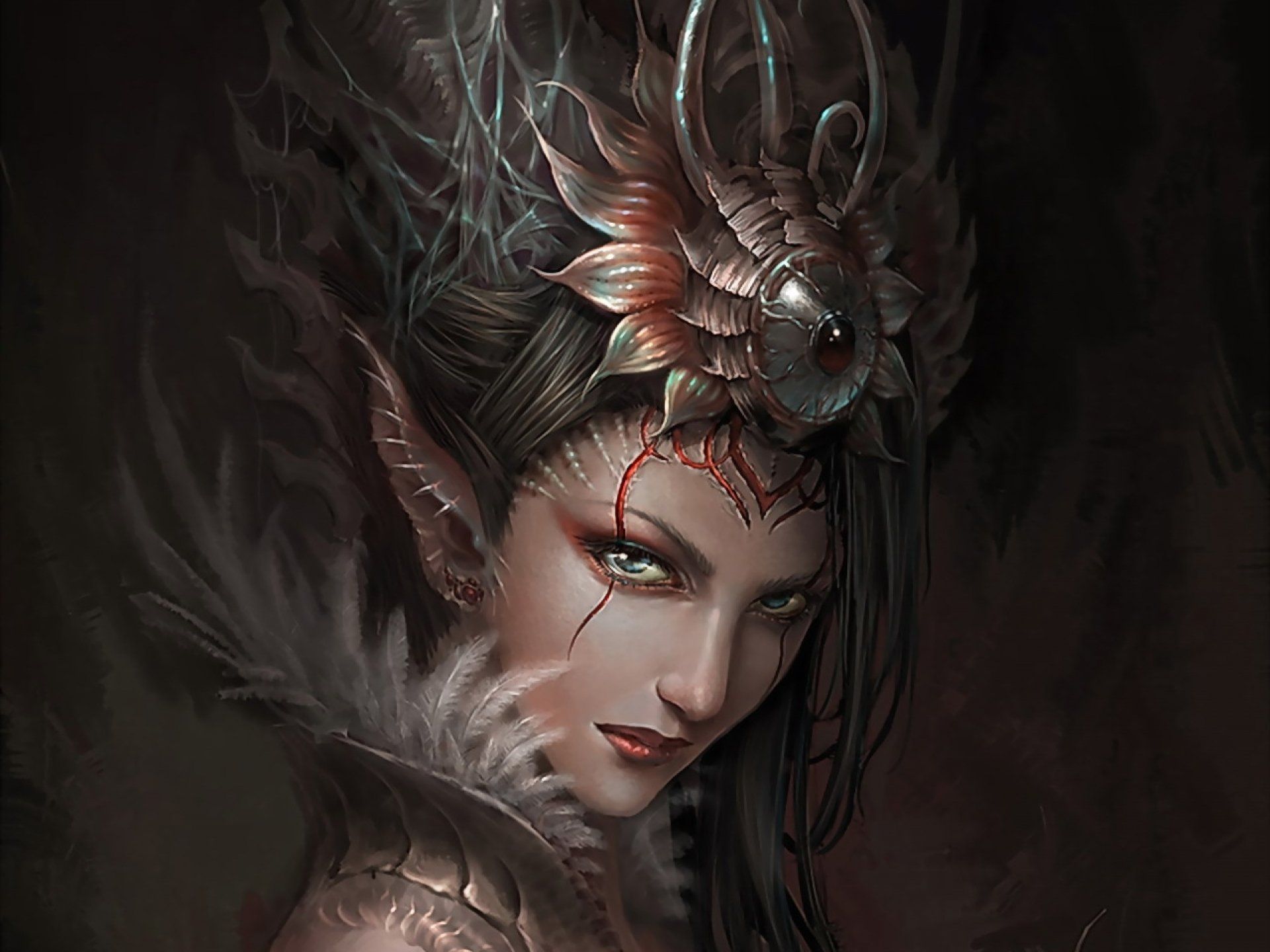 1920x1440 Wallpaper Fantastic Art, Elf, Fantasy, Art, Dark Fantasy, Background Free Image