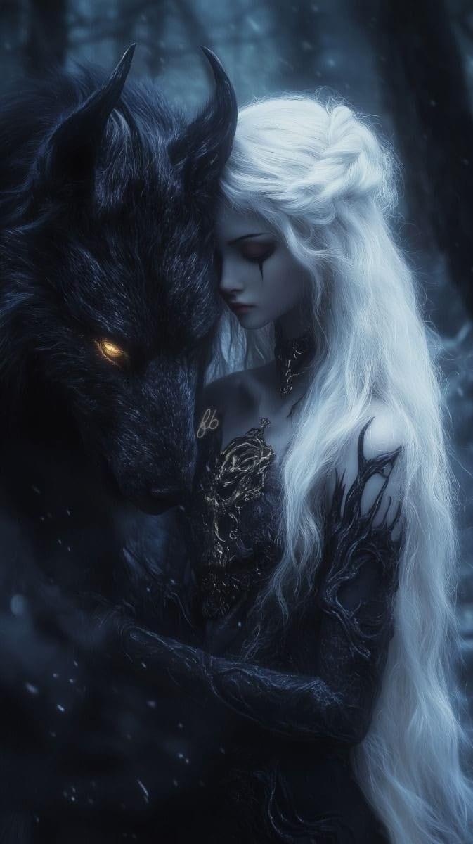 673x1200 Dark wolf art. Shadow wolf fantasy art, Majestic wolf, Werewolf