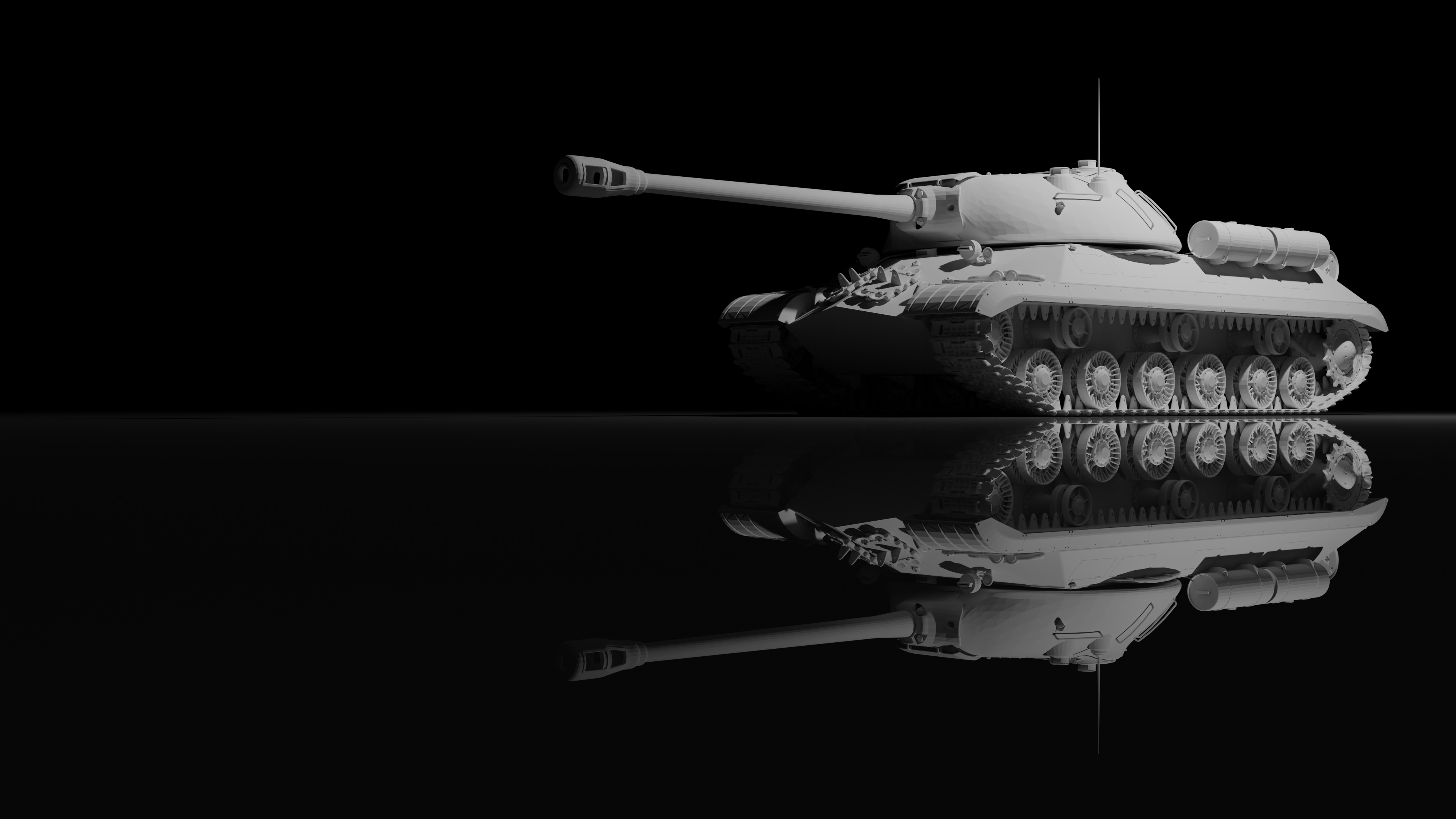 3840x2160 I made some tank wallpaper using Blender, PM for fullrez and I will do requests. 4K
