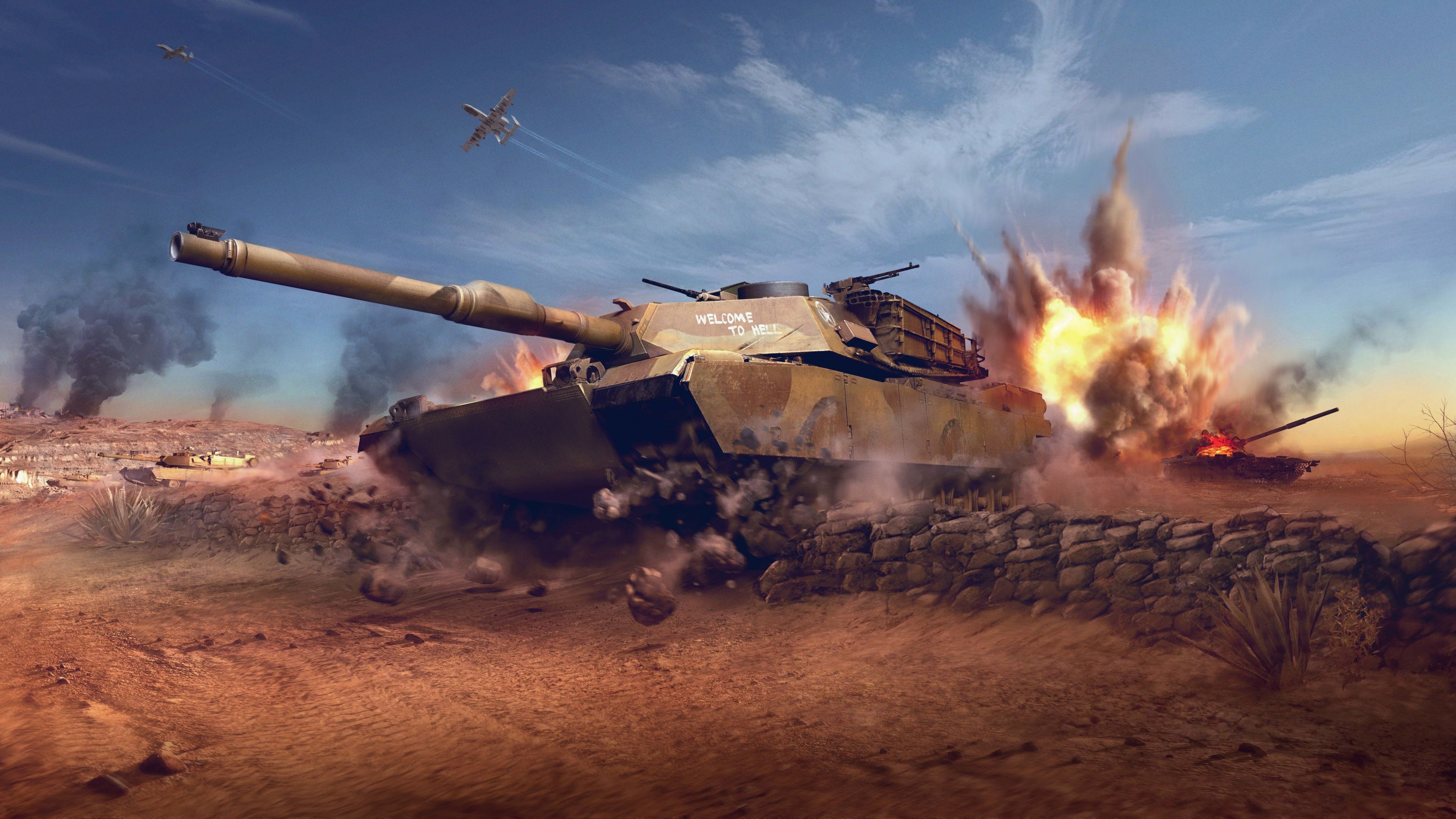 3840x2160 World of Tanks Wallpaper 4K, 8K, Online games