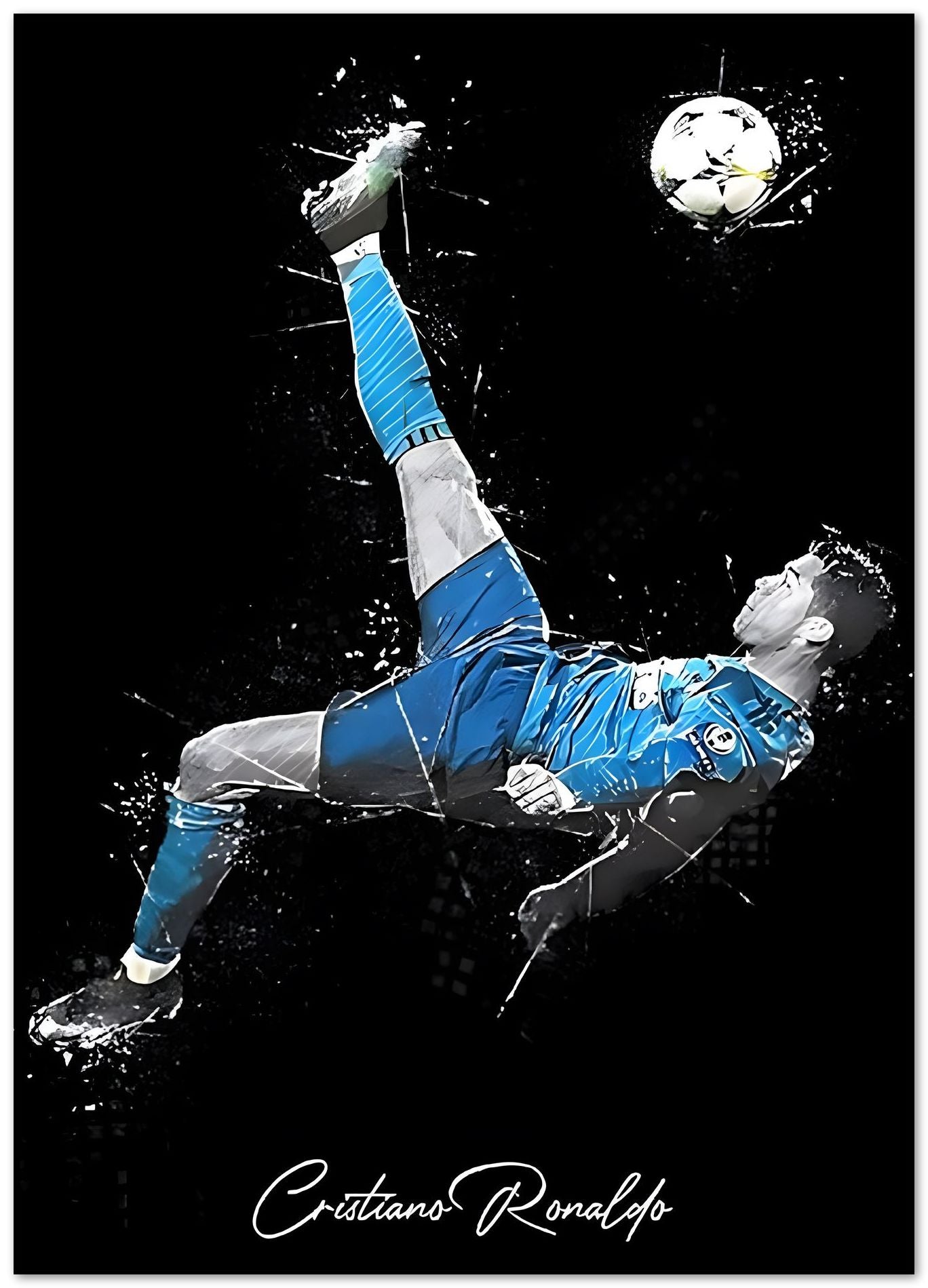 1368x1899 Ronaldo Bicycle Football - illustrations and artworks made