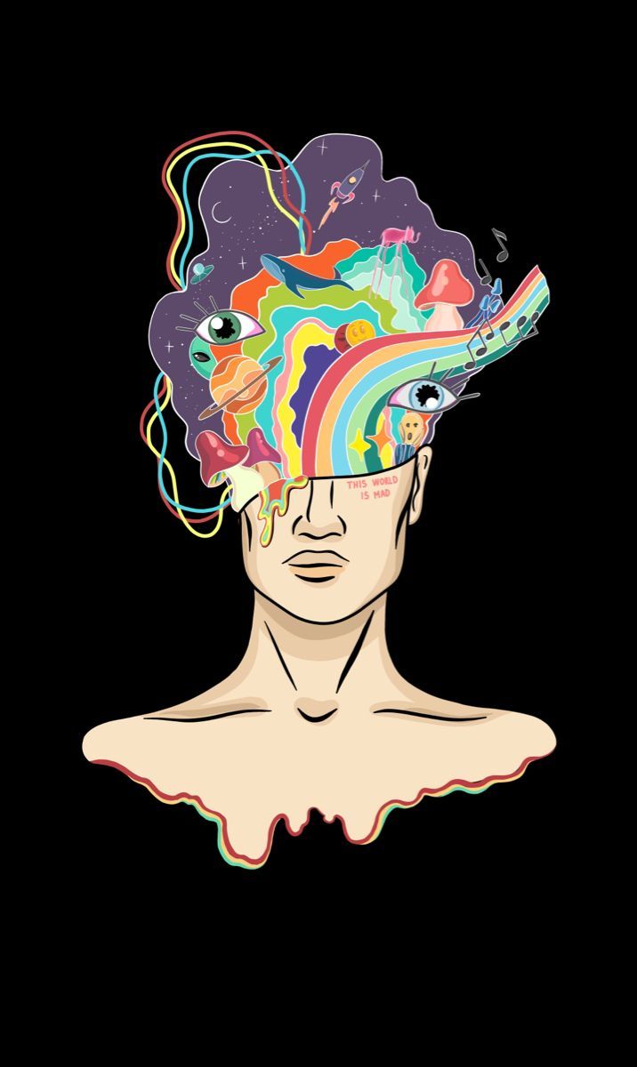 716x1200 Inside head. Highminds wallpaper, Creative mind drawing, Funky art