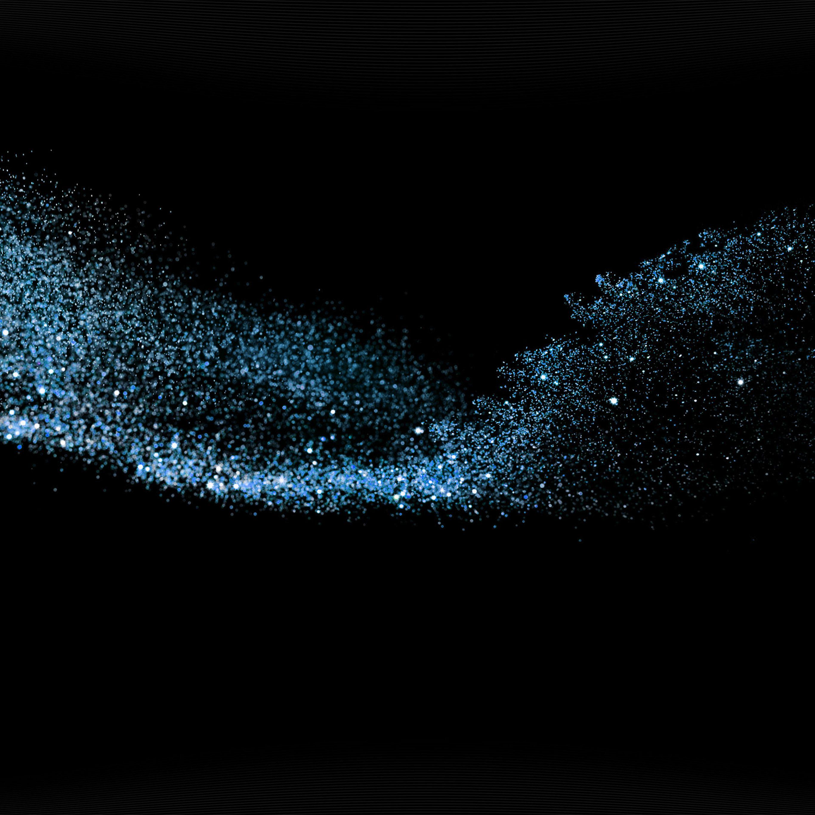2732x2732 Blue Sparkle Beauty Dark Pattern Wallpaper