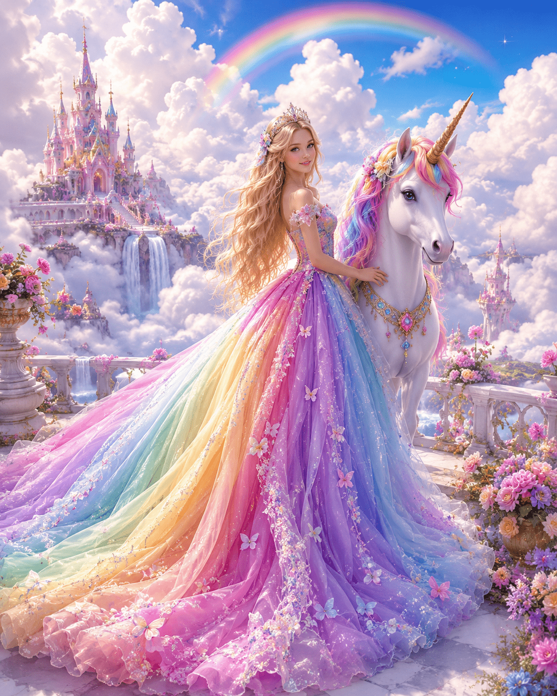 1122x1402 Wallpaper Wallpaper Barbie Unicorn
