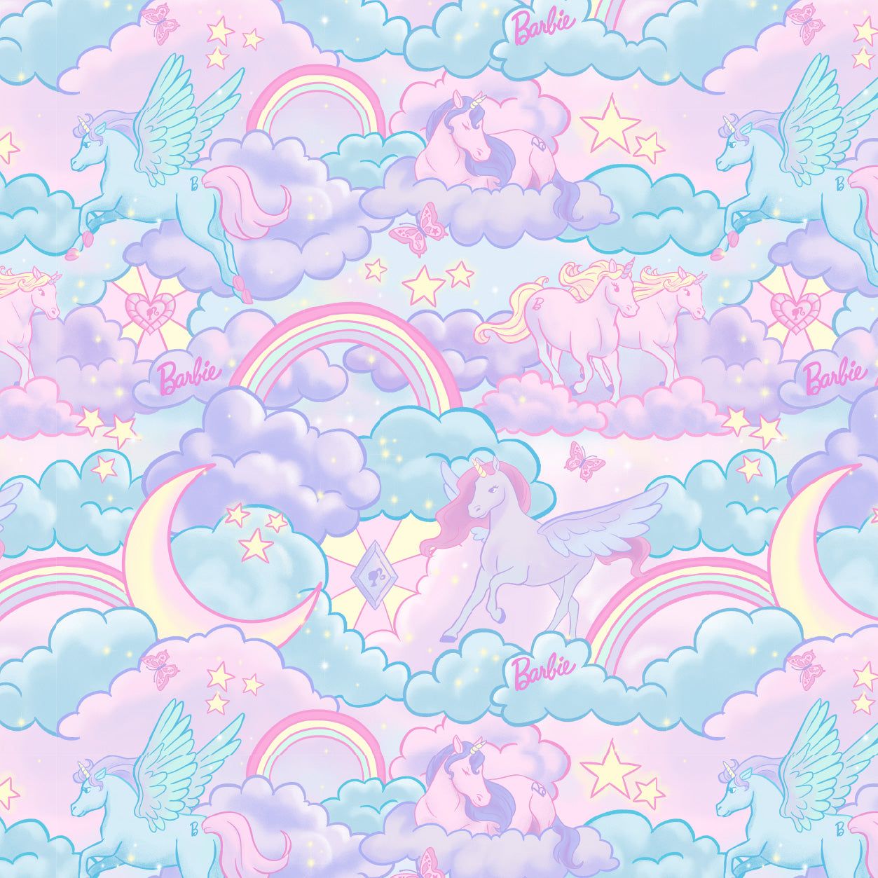 1253x1253 Barbie Unicorn Fantasy