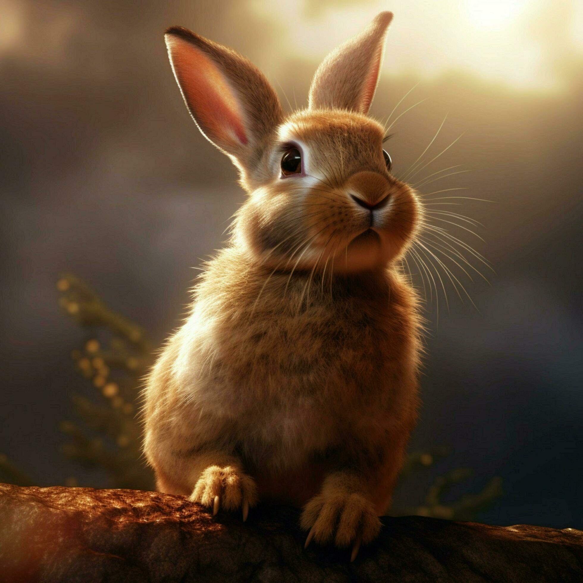 1960x1960 rabbit high quality 4k ultra HD hdr