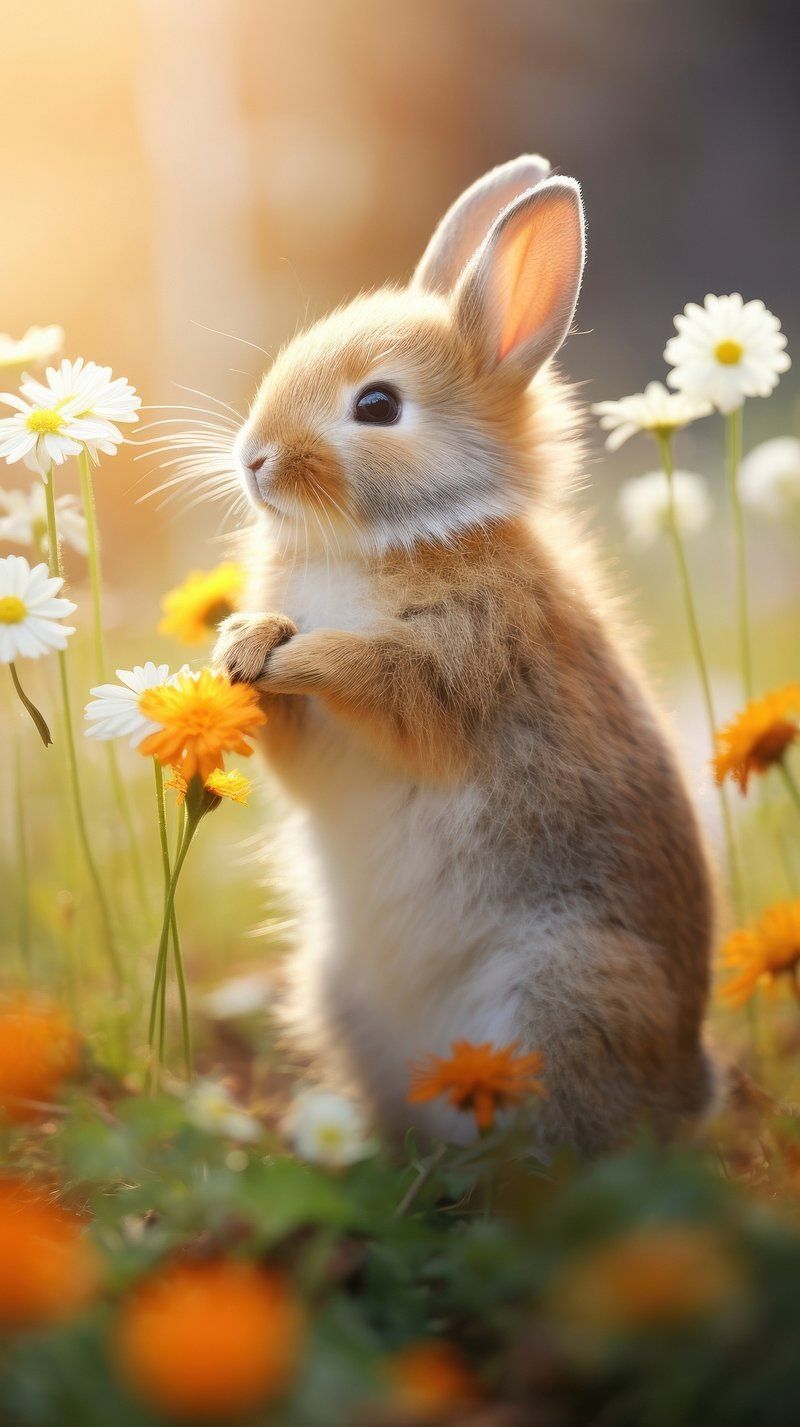 800x1427 Cute Bunny Image Wallpaper