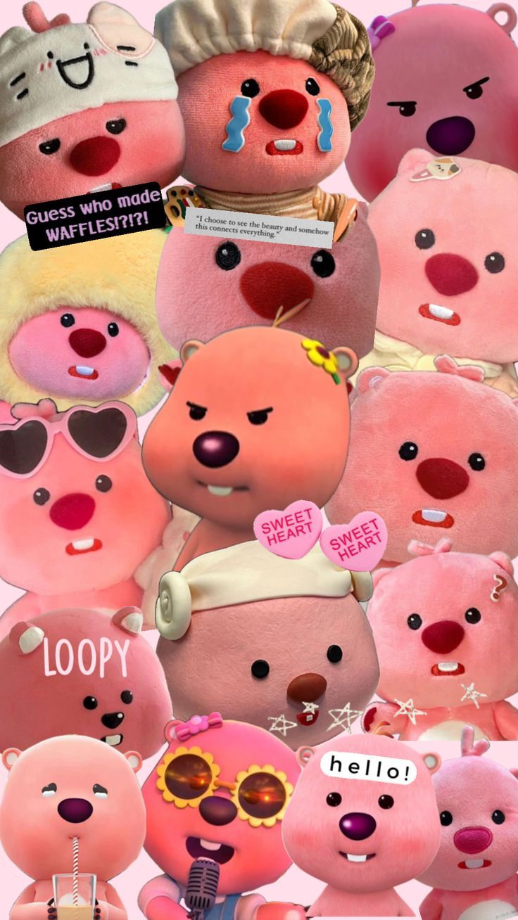 736x1308 loopy #pink #aesthetic #cartoon #shuffles