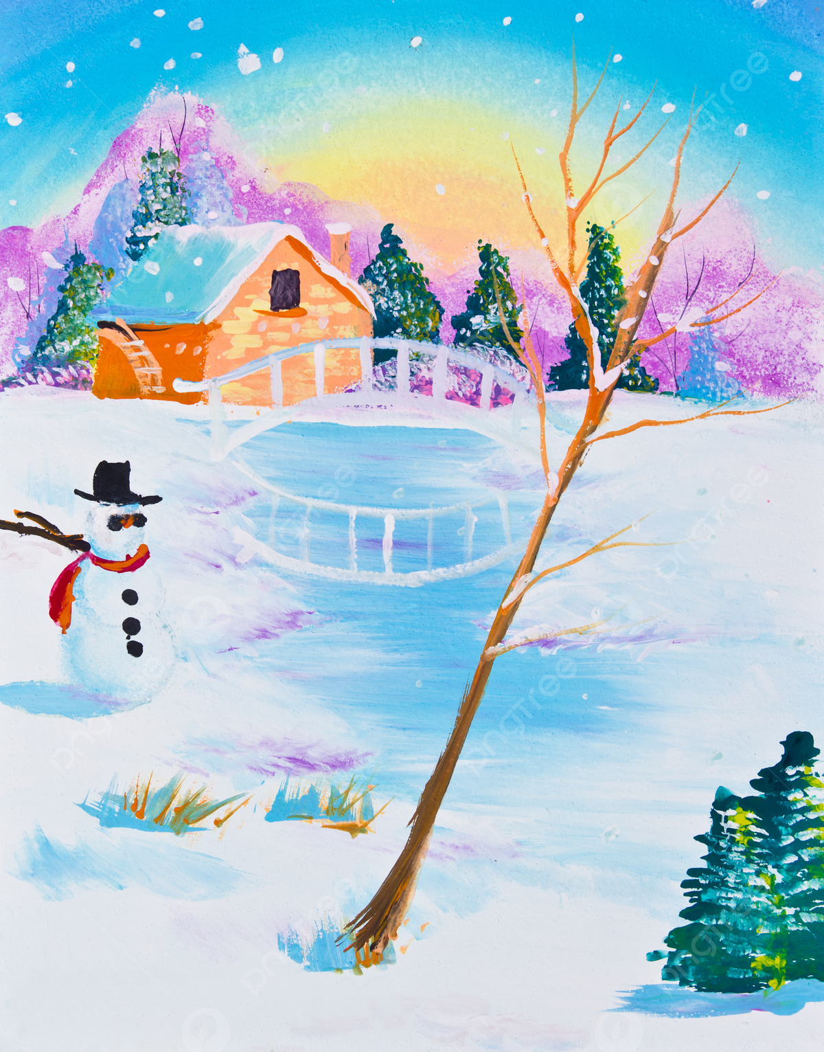 1200x1531 Drawing Of Snow Doll Nature Drawing Paper Photo Background Wallpaper Image For Free Download