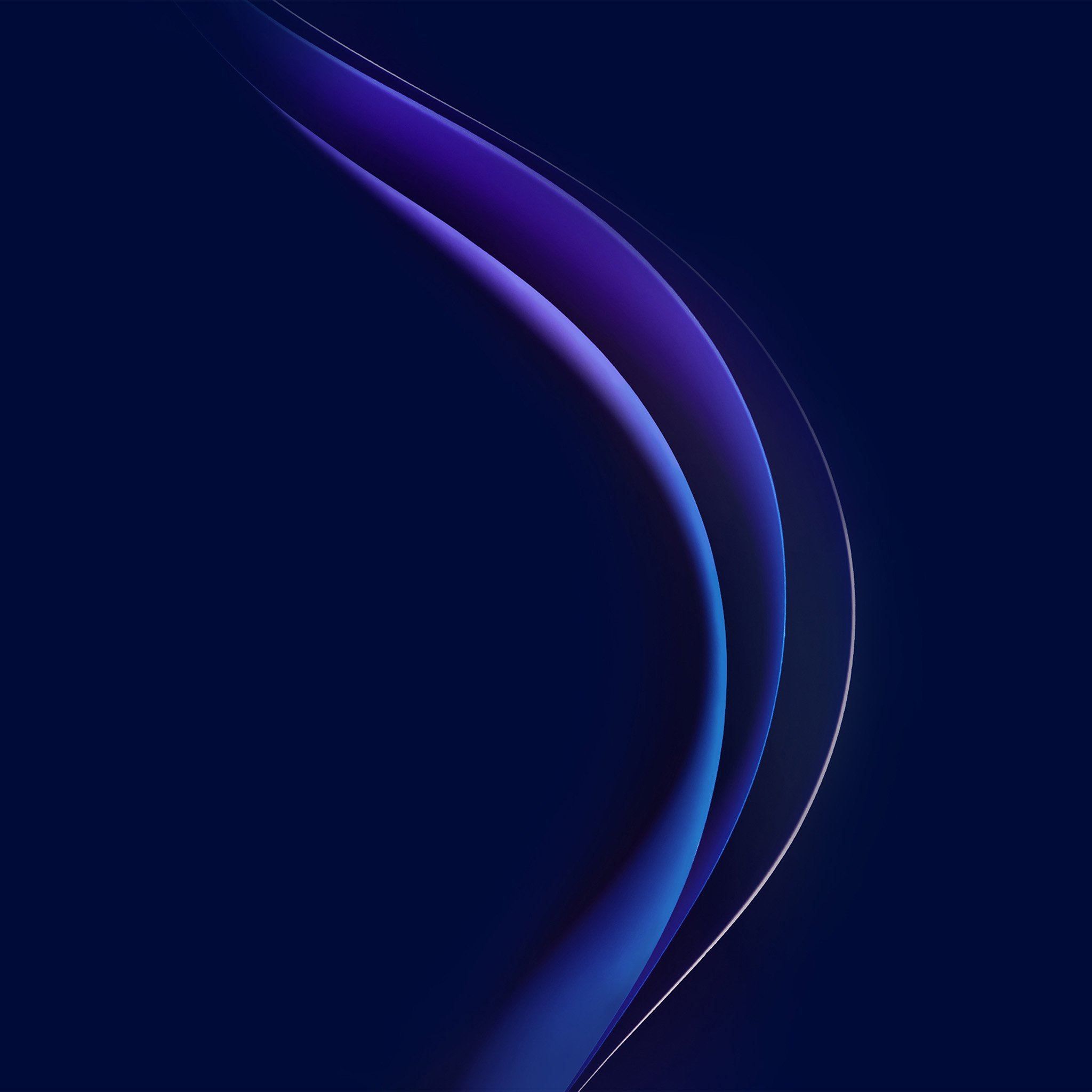 2048x2048 Line Curve Blue Pattern iPad Air Wallpaper Free Download