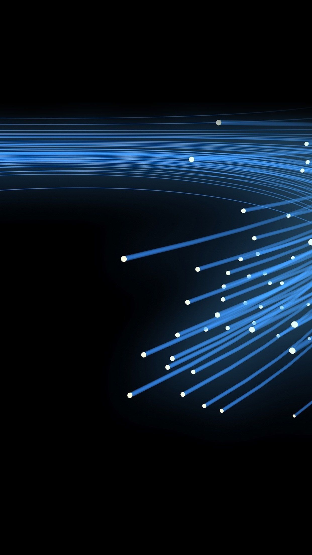 1242x2208 Xray Blue Lines Curve Pattern iPhone 6 Wallpaper