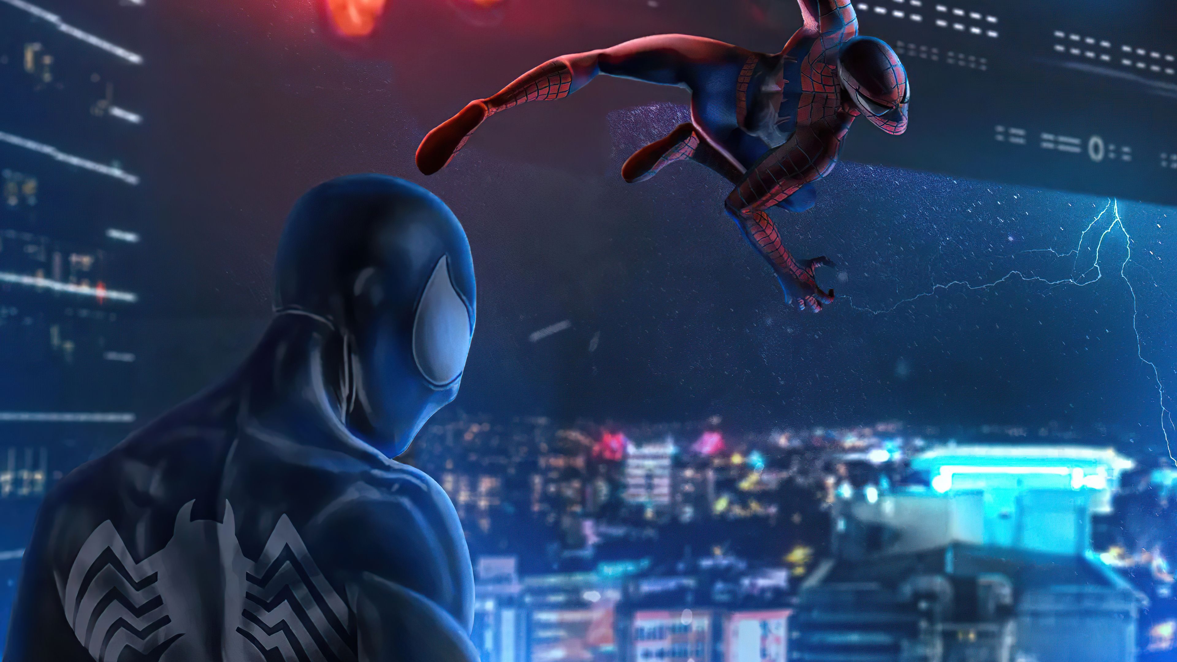 3840x2160 Spiderman 3 Glowing Night Wallpaper, HD Superheroes Wallpaper, 4k Wallpaper , Image, Background, Photos and Picture