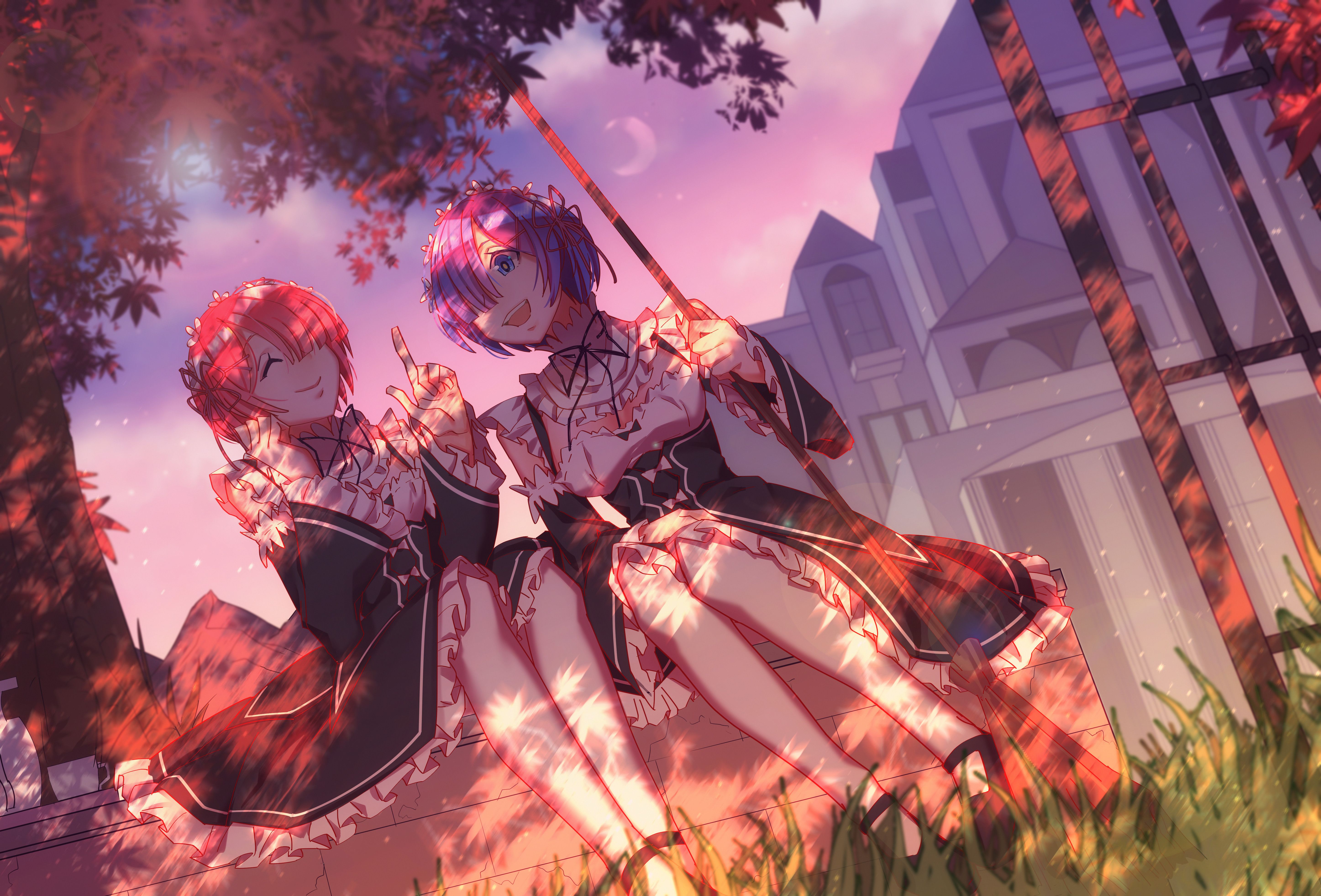 5787x3927 Ram (Re:ZERO) 4k Wallpaper and Background: Free 4K Download