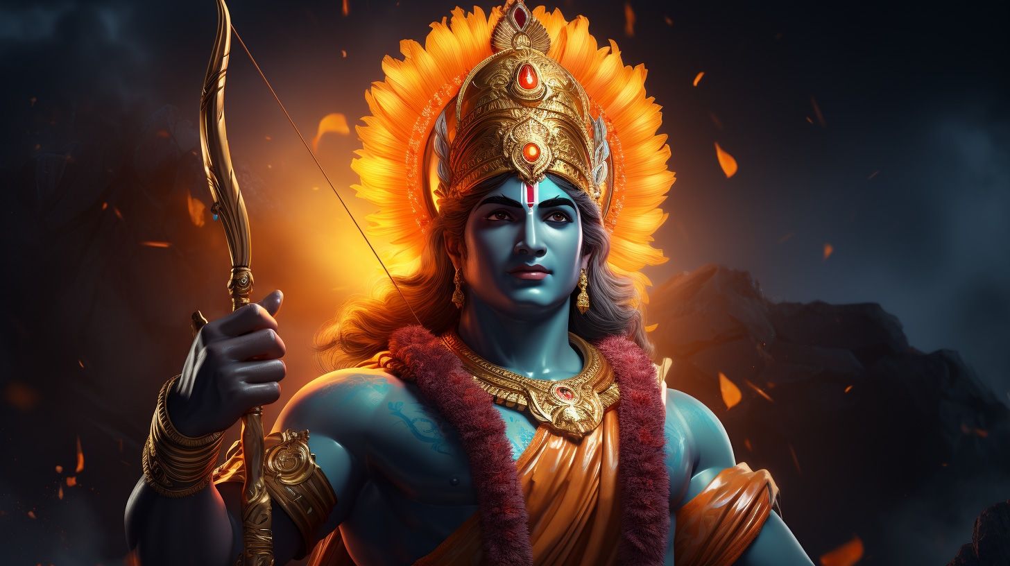 1456x816 Shree Ram PC Wallpaper