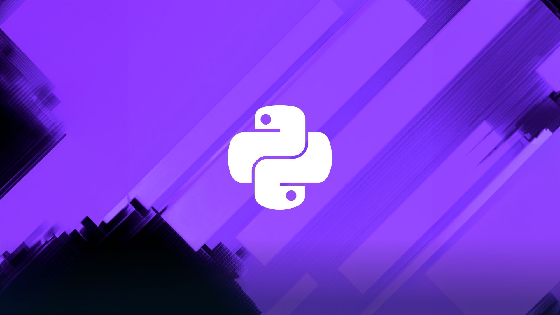 1920x1080 Python Wallpaper 4K, Logo, Purple background