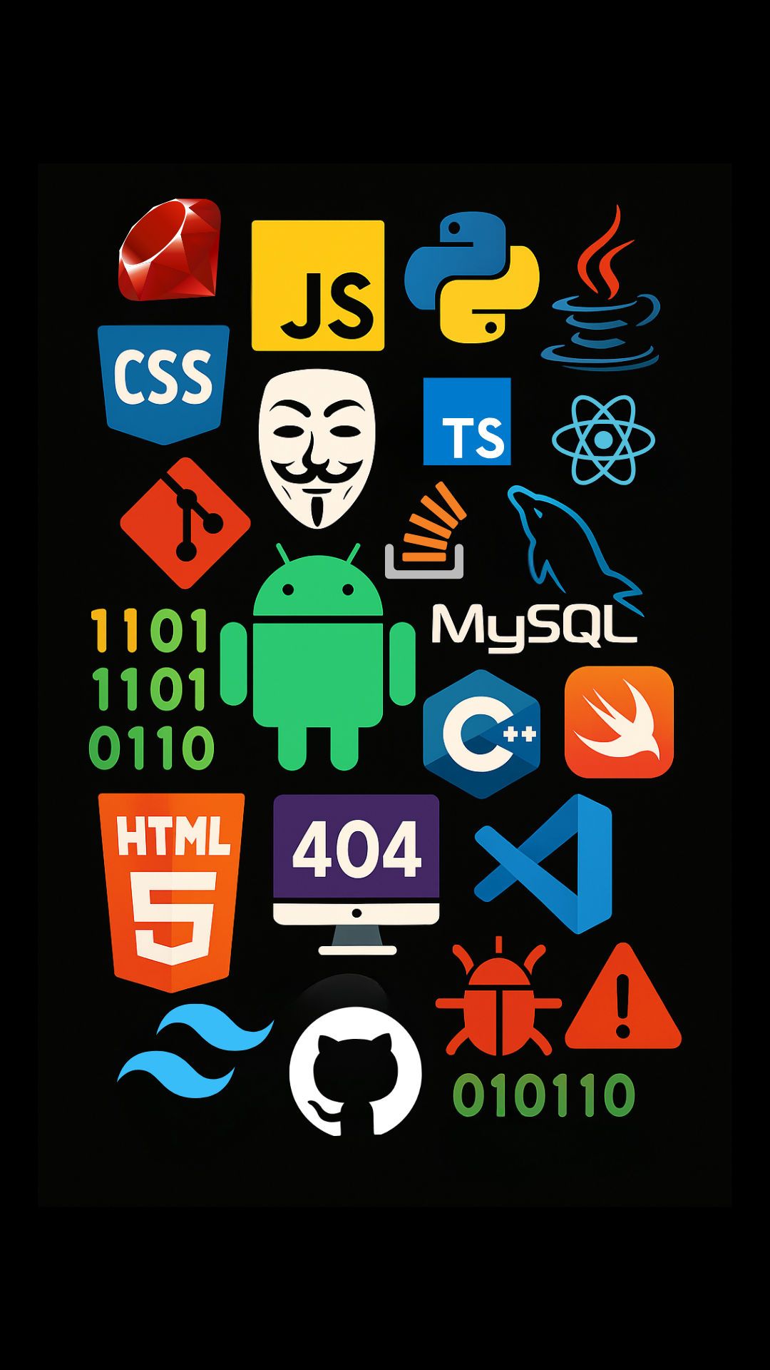 1080x1920 Coding Logo Collage
