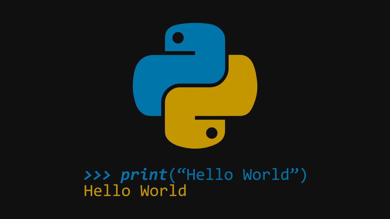 1333x750 Wallpaper Python, Python Programming, Logo, Text, Symbol, Background Free Image