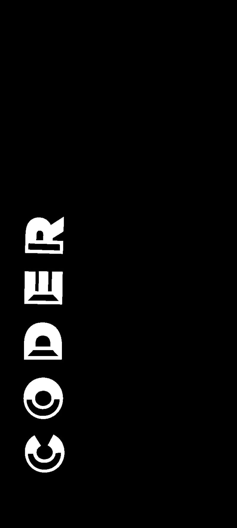 800x1778 CODER, coding, light, logo, programmer, programming, technology, HD phone wallpaper