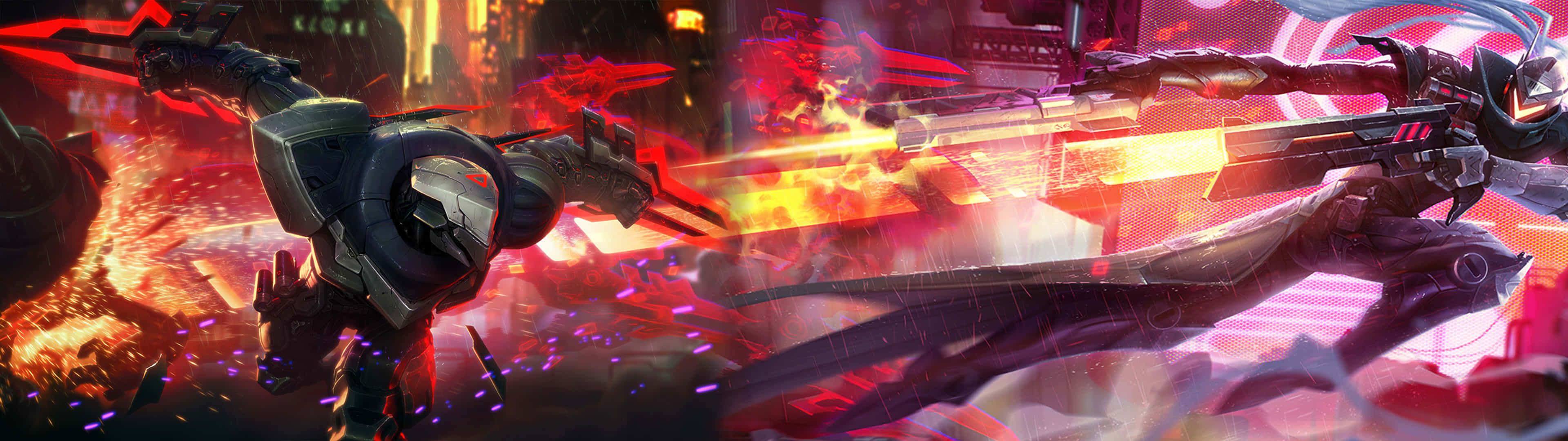 3840x1080 Download Action Packed Esports Entertainment With League Of Legends Wallpaper