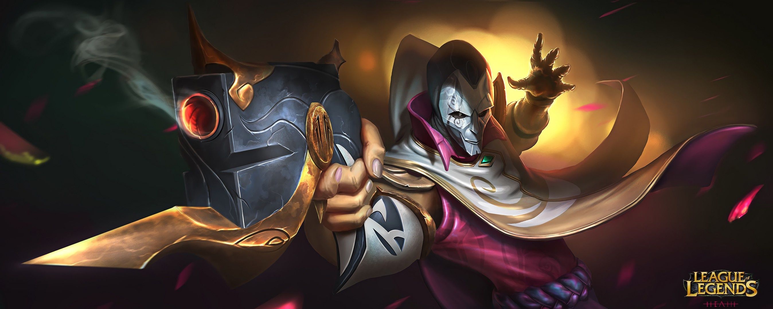 2696x1080 Jhin (LoL) Wallpaper