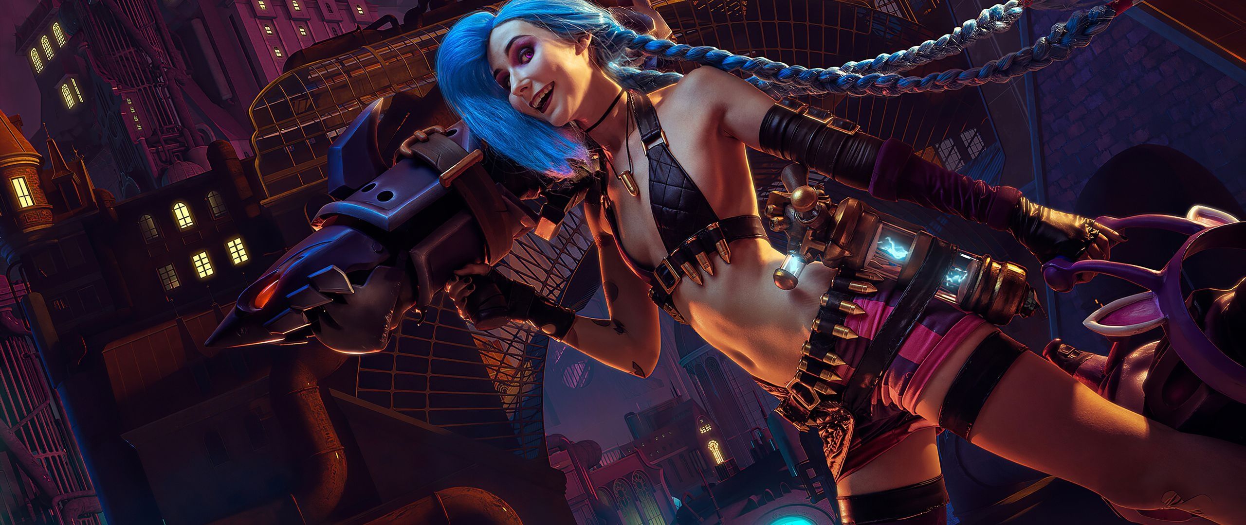 2560x1080 Jinx (LoL) Wallpaper