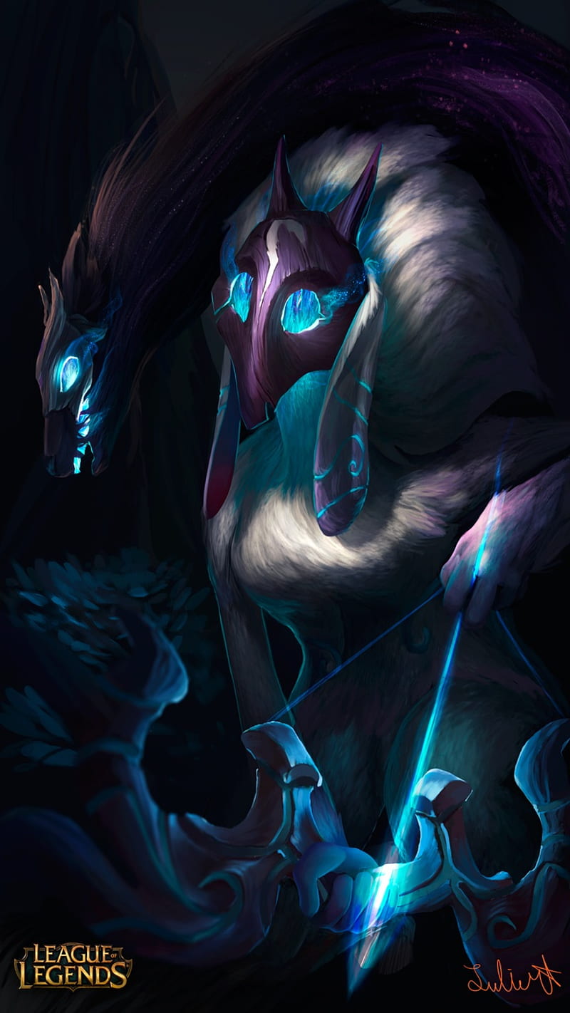 800x1422 Kindred, riot, game, lol, league, league of legends, HD phone wallpaper