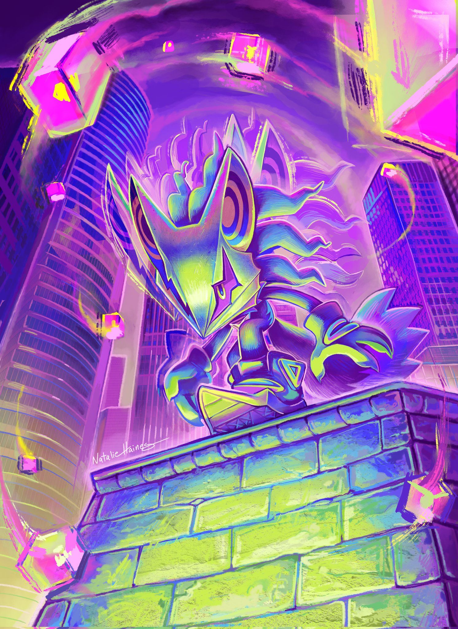 1492x2048 Natalie Haines' (Sonic IDW Artist) fanart of Infinite!