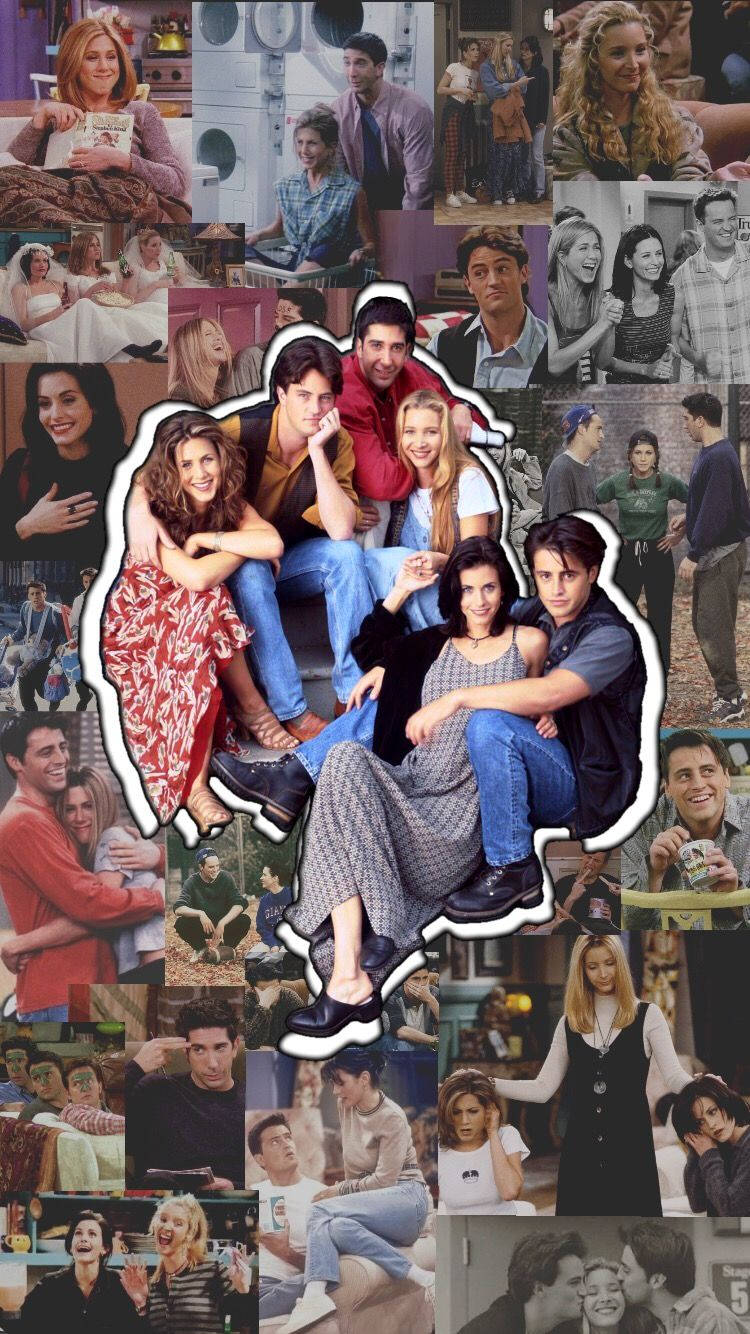 750x1334 Download Friends Phone Aesthetic Collage Wallpaper