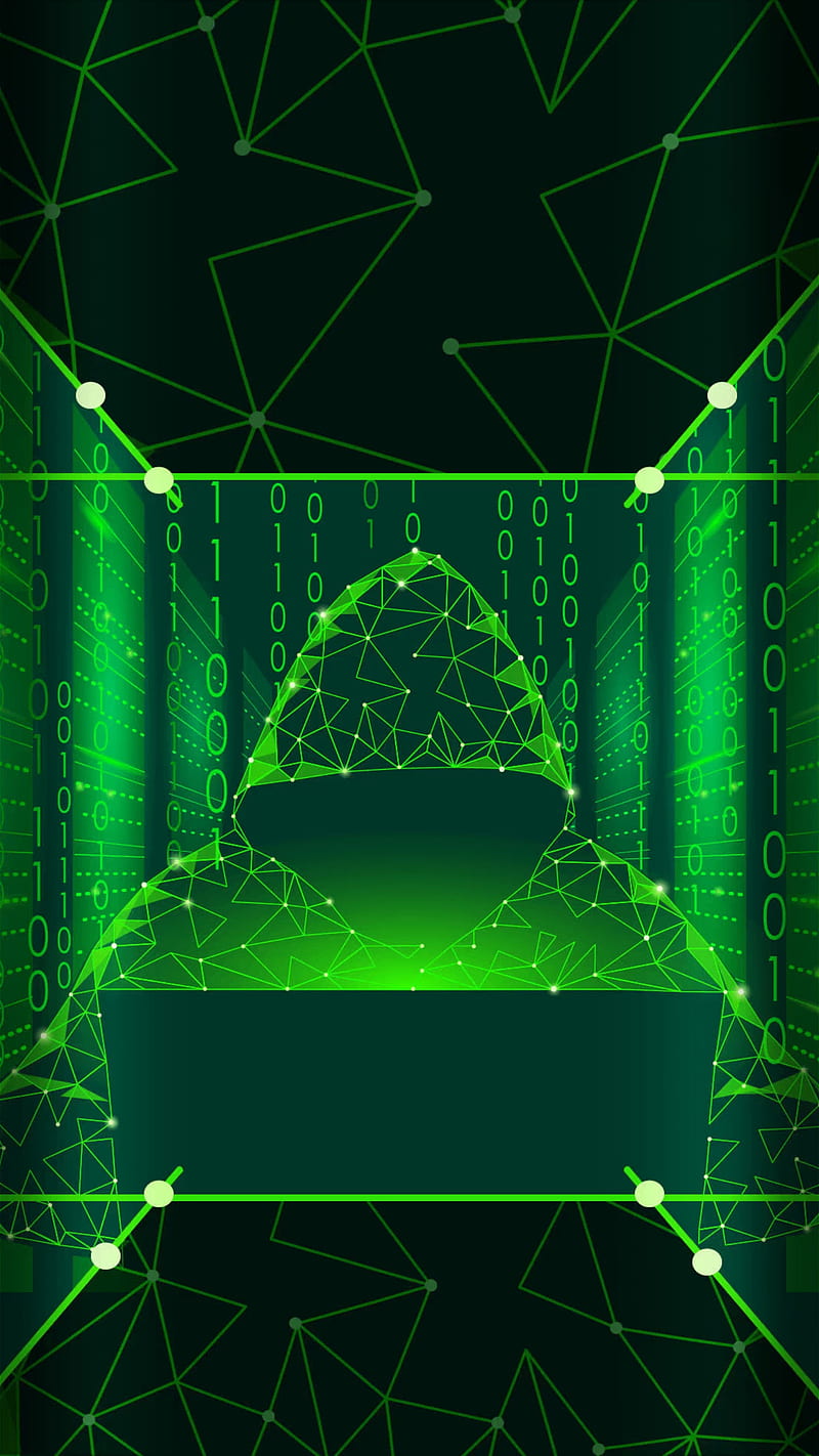 800x1422 Hacker, black, broken, butterflies, glas, logo, look, pure, purple, screen, technology, HD phone wallpaper