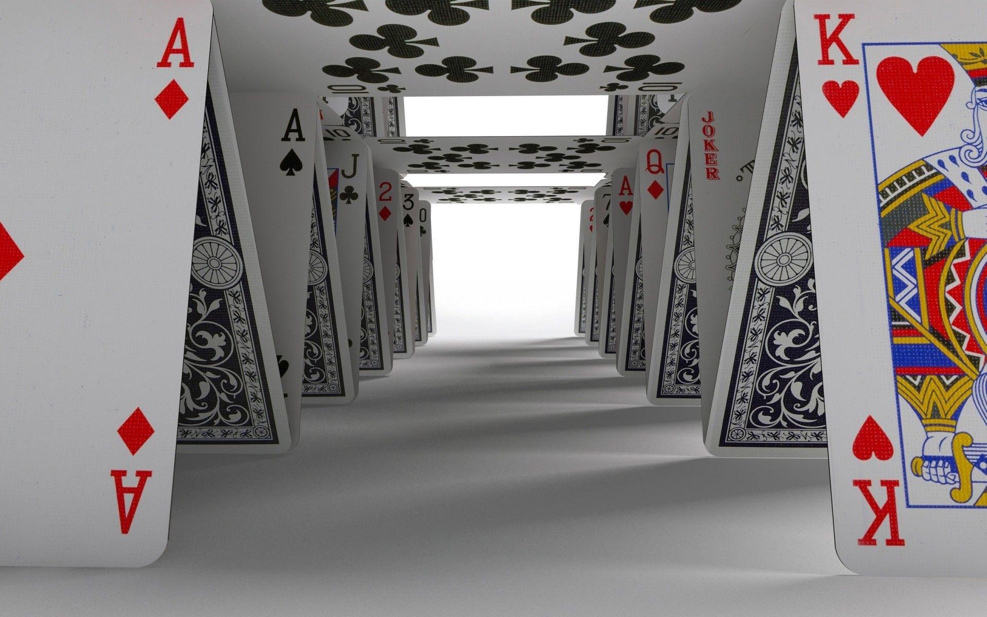 1920x1200 Playing Cards Cards House Background