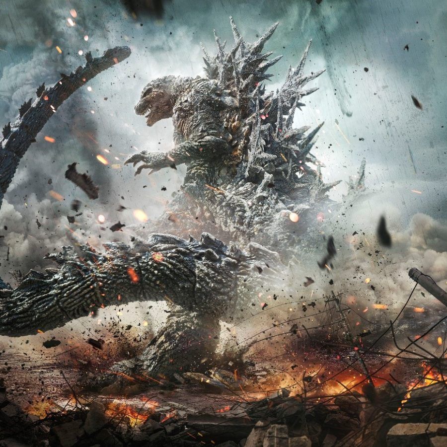 900x900 Godzilla Minus One Wallpaper Godzilla Minus One Eyes Without A Face By Jason Edmiston Poster GXG