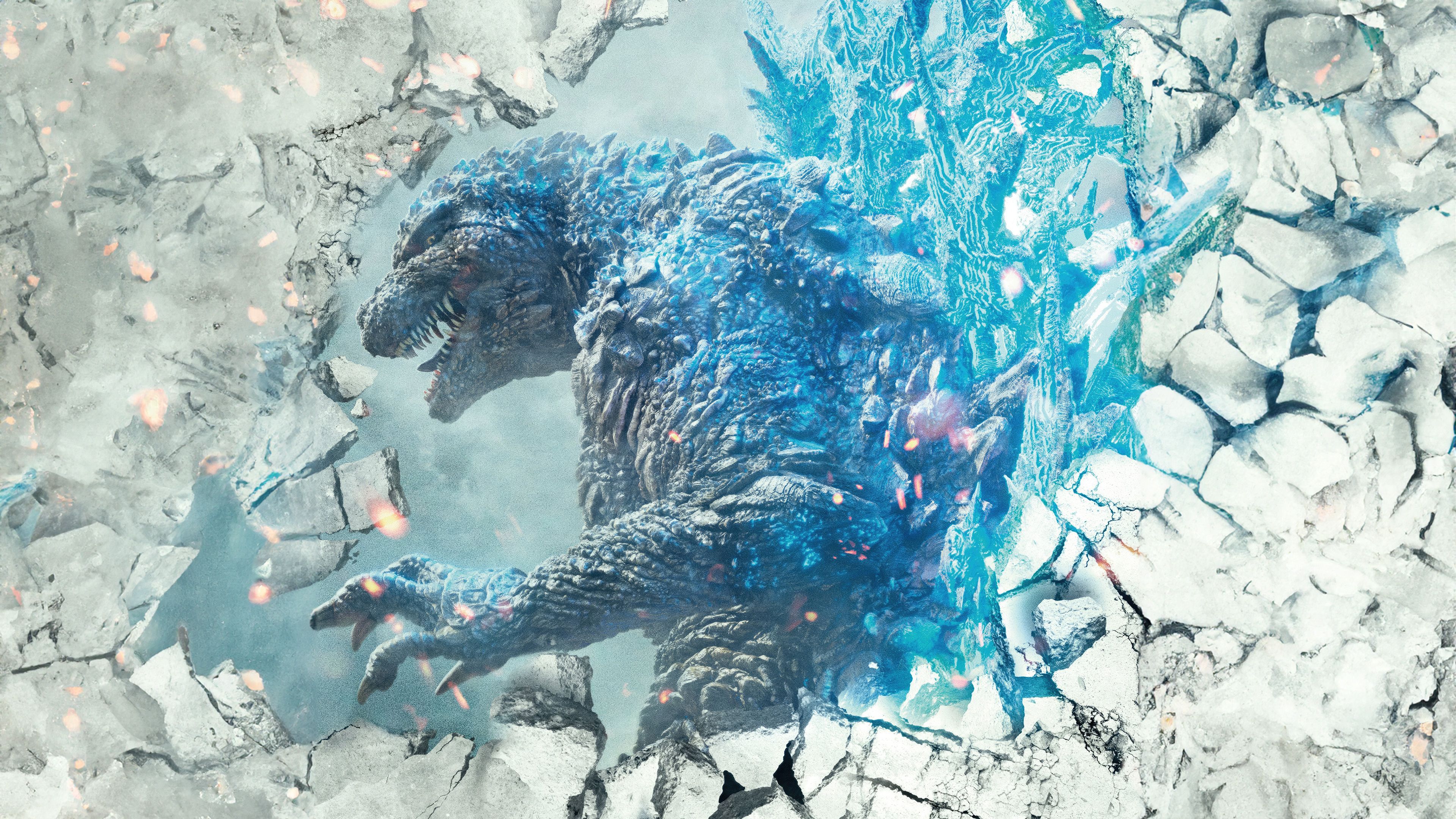 3840x2160 Godzilla Minus One IMAX Poster 4K Wallpaper
