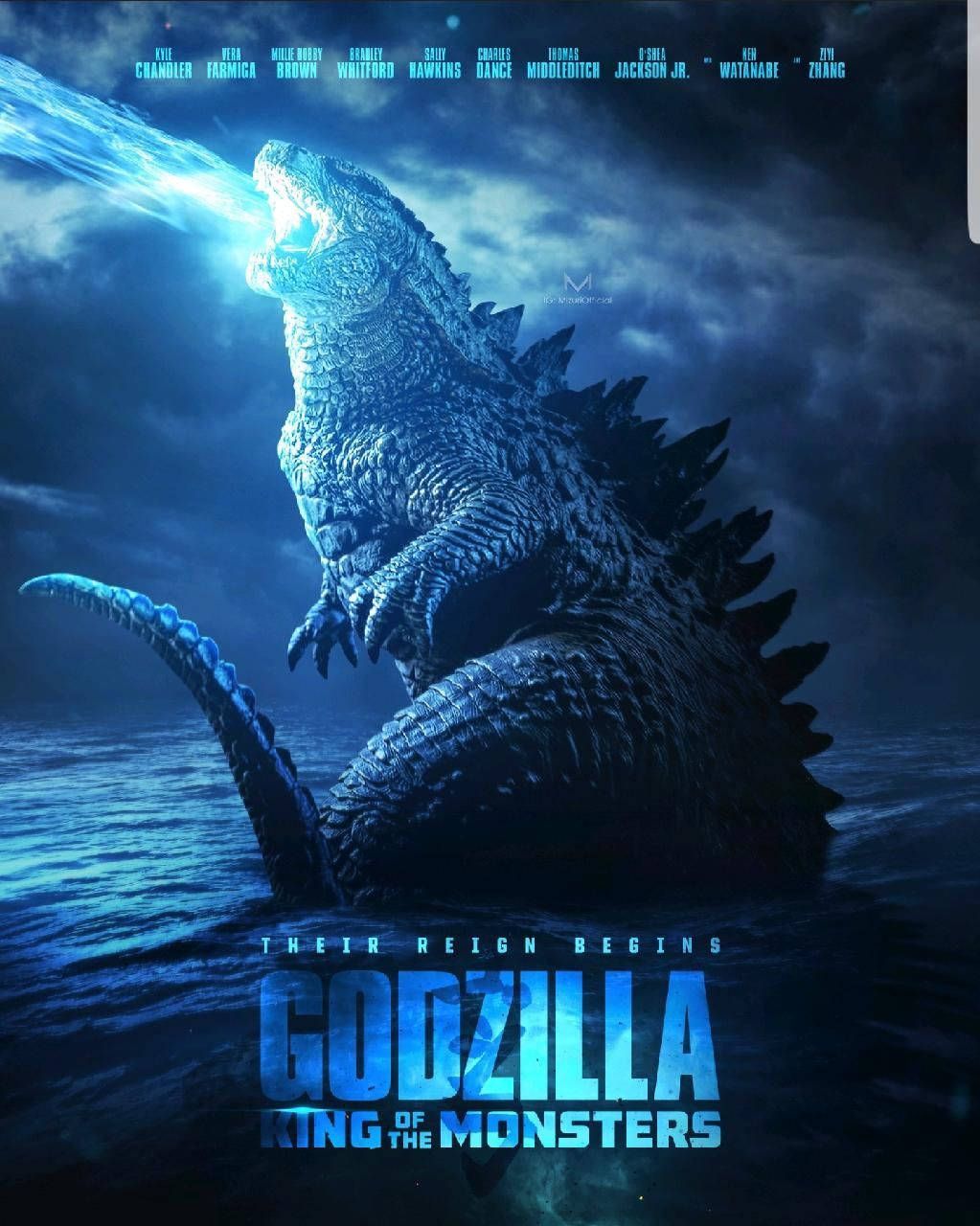 1023x1280 Godzilla Poster Wallpaper