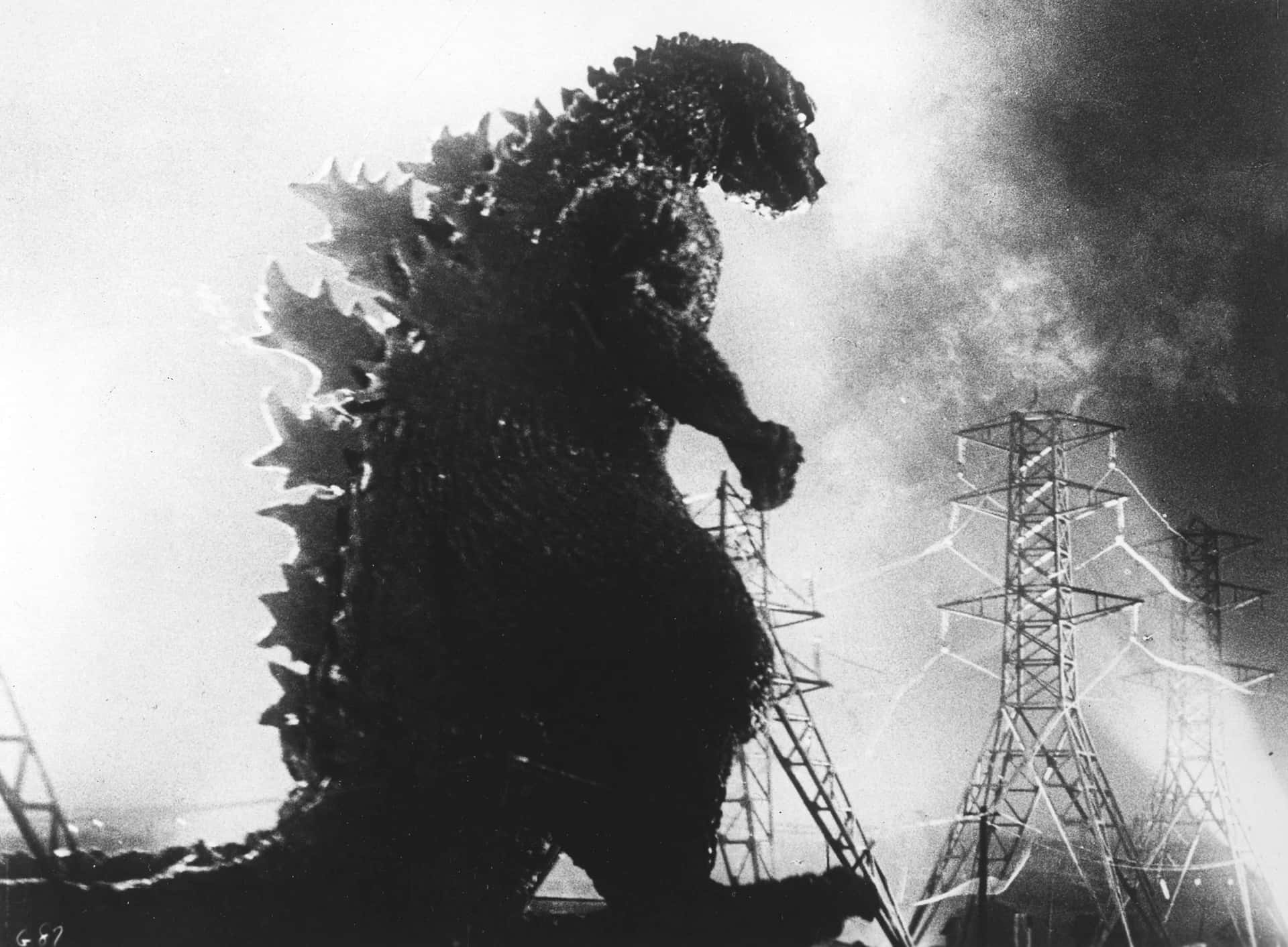 1920x1413 Download Captivating Godzilla 1954 Vintage Movie Poster Wallpaper