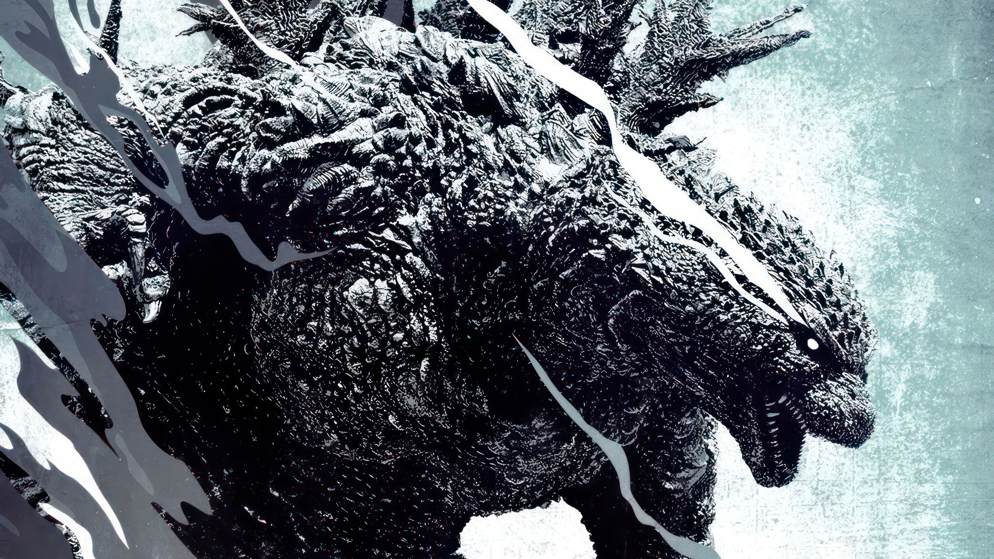 3840x2160 Godzilla Minus One Movie Poster Wallpaper 4K HD PC n