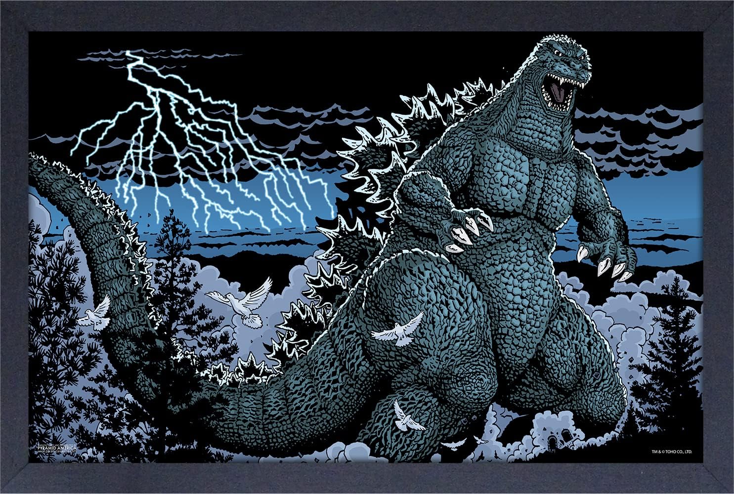 1485x1000 Godzilla Blue 11x17 MDF Wall Poster