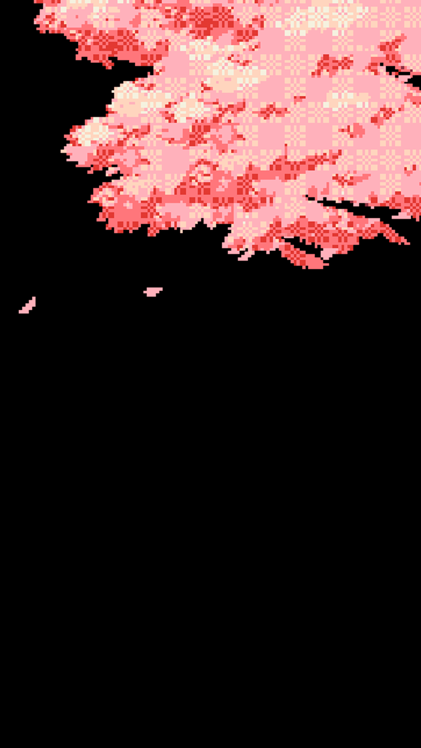 1440x2560 Cherry Blossom Pixel Art [1440x2560]