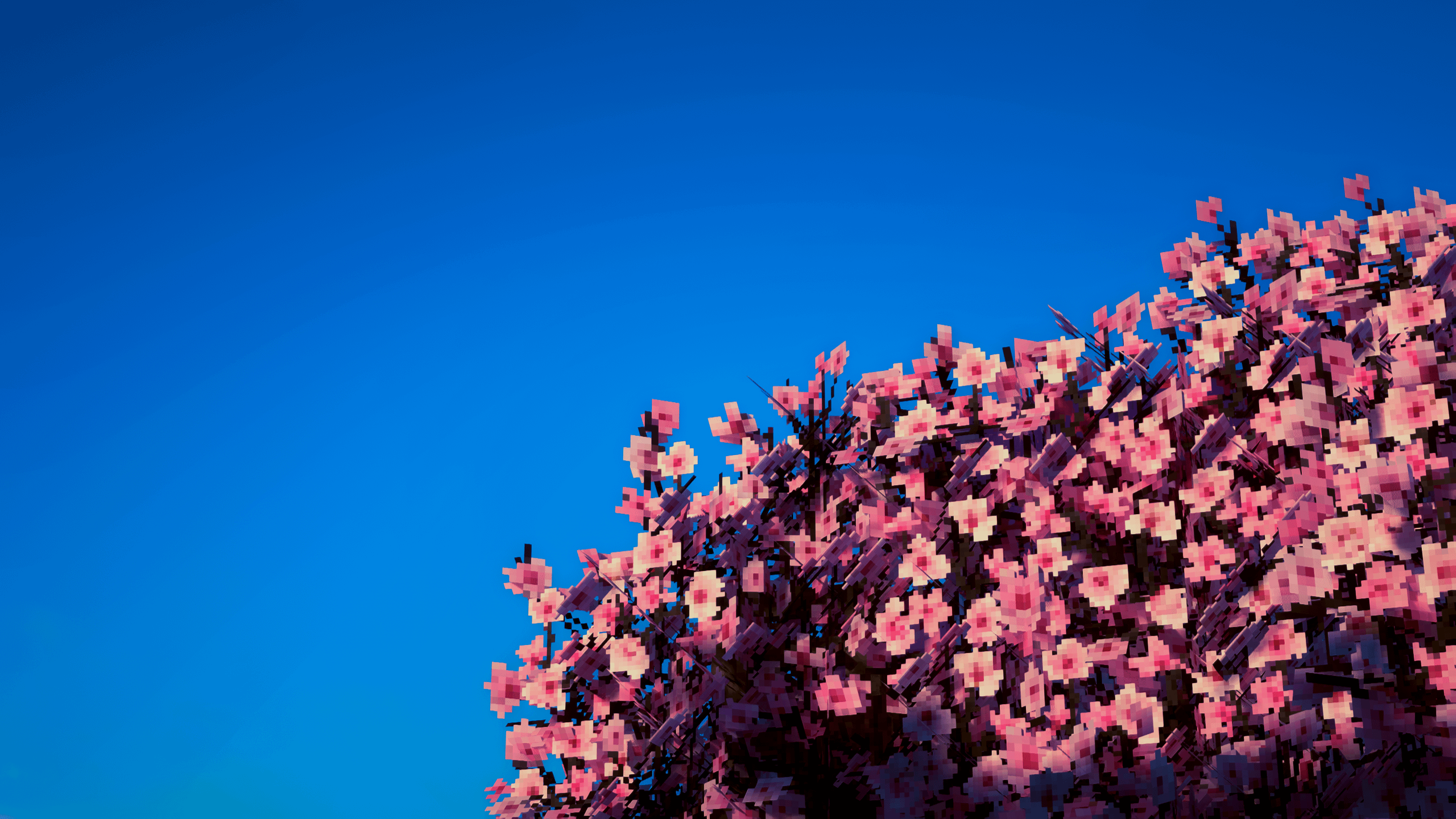 2560x1440 OC] Pixel Cherry Blossom [1920x1080]