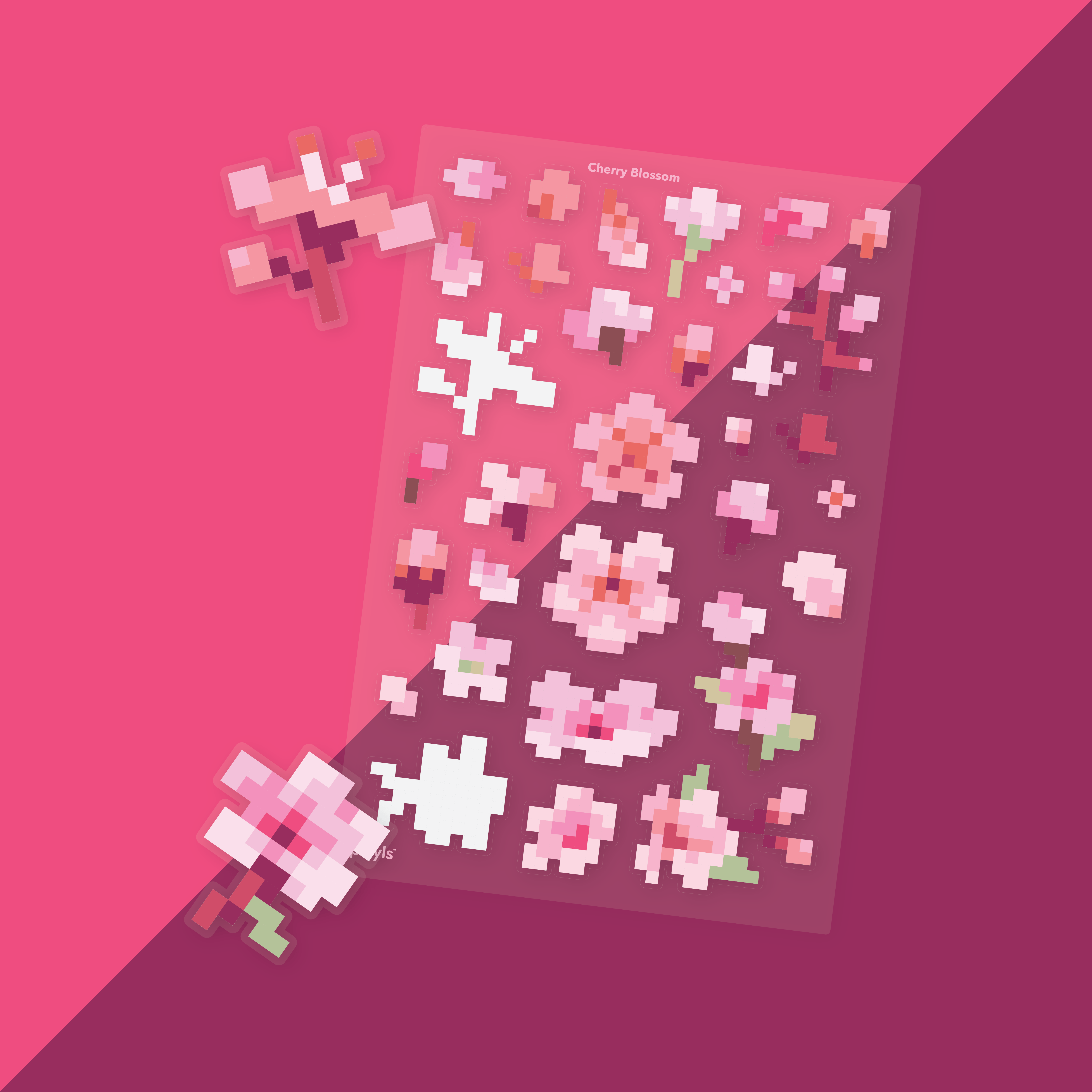 5000x5000 Cherry Blossom Sticker Sheet