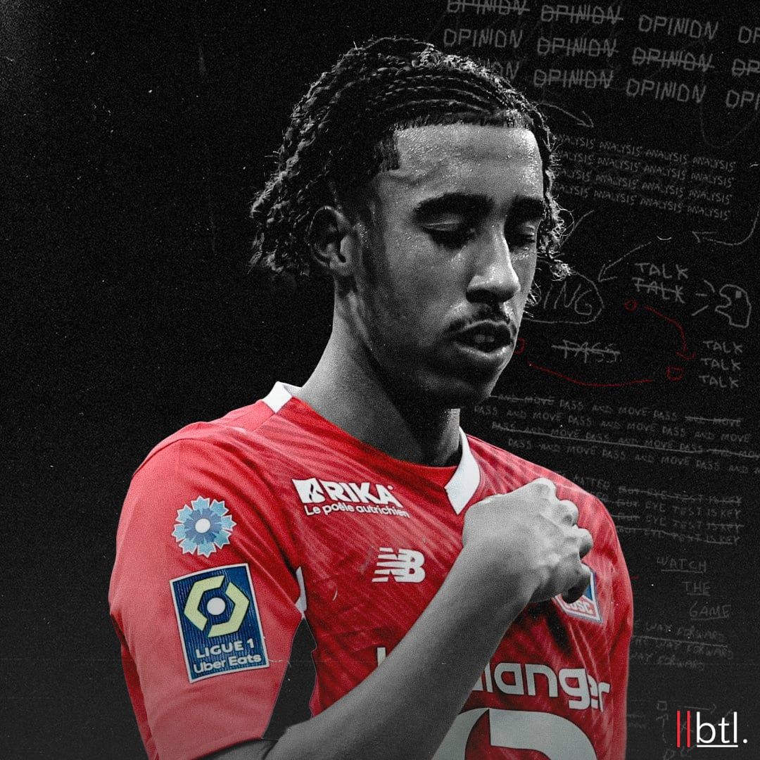 1080x1080 Leny Yoro: Lille's Next Diamond. Breaking The Lines