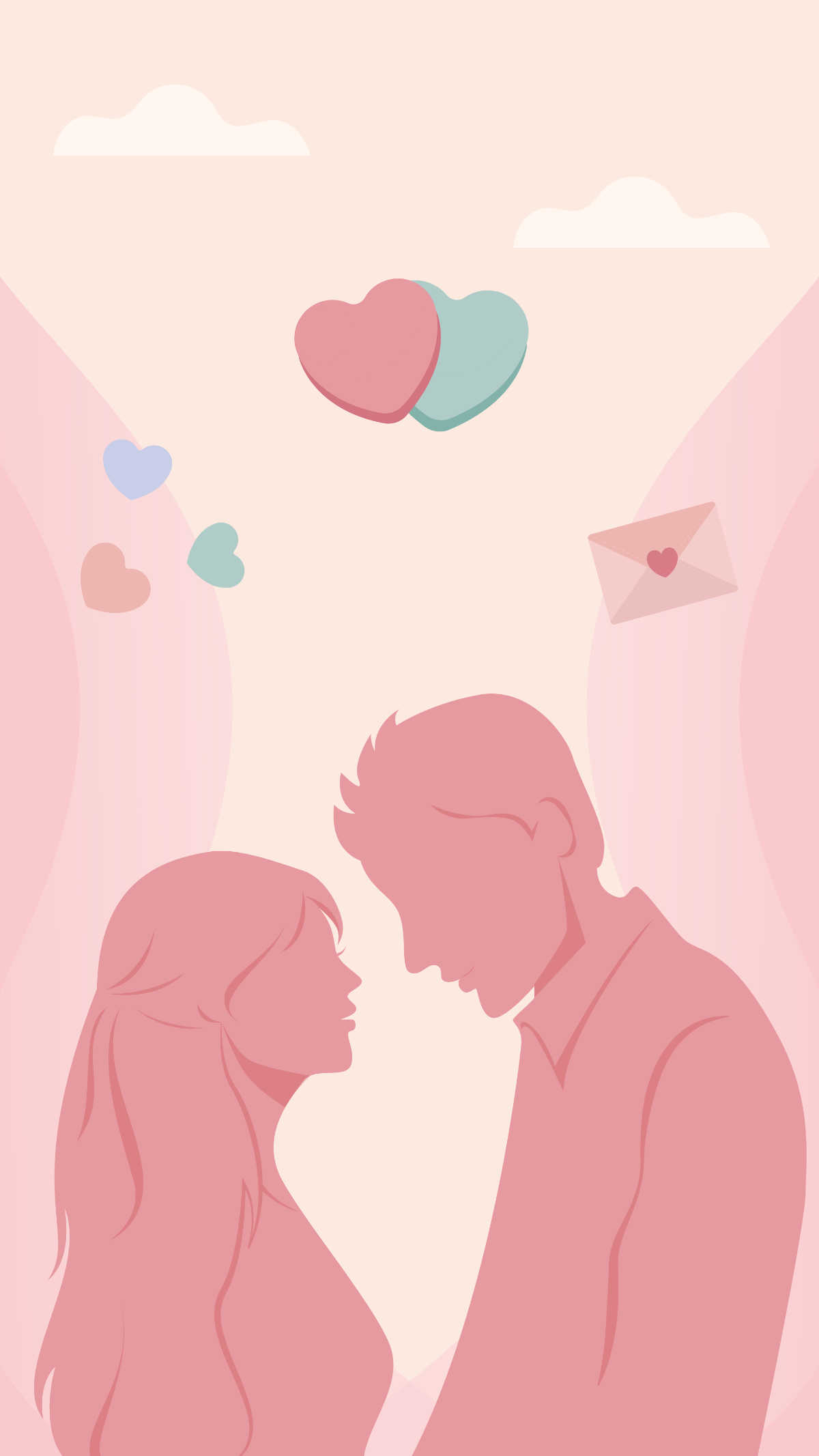 1200x2133 Free Valentine's Day Couple Wallpaper Template to Edit Online