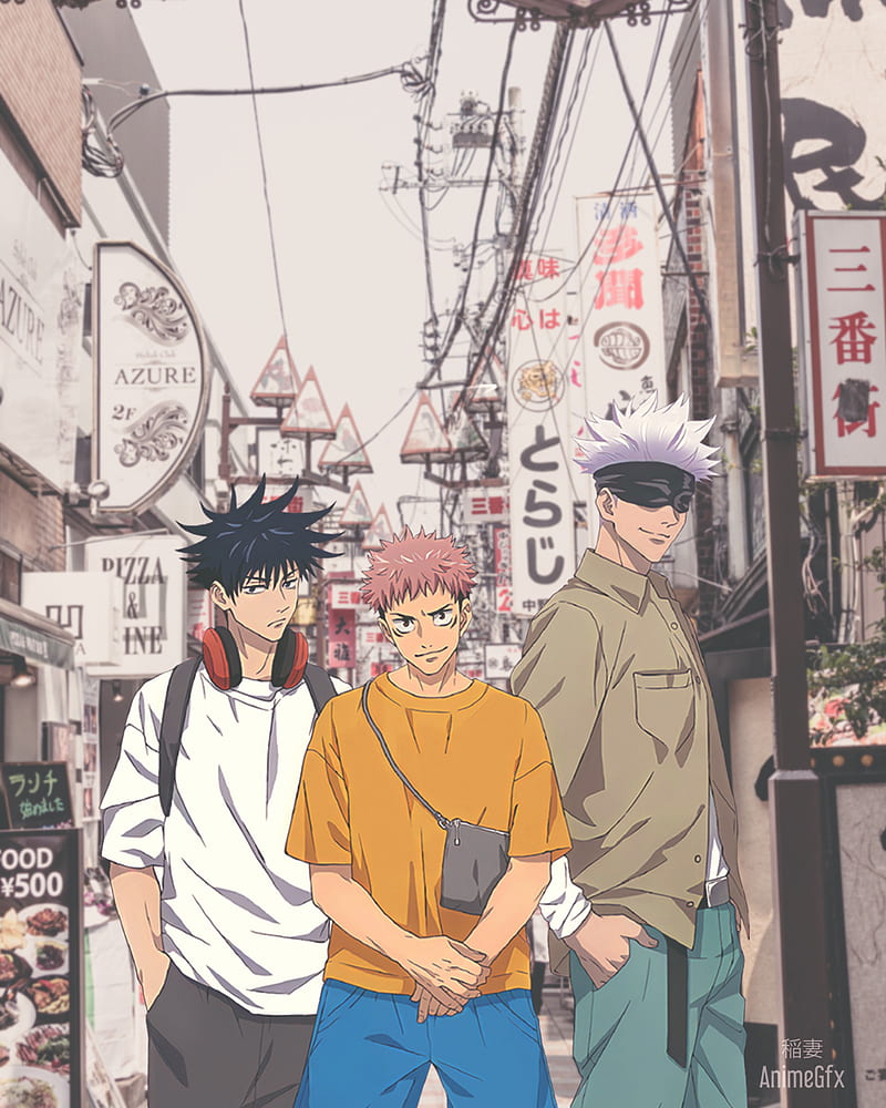 800x1000 The Gang, aesthetic, anime, animeart, animeedit, anime, gogosatoruo, jujutsu kaisen, HD phone wallpaper