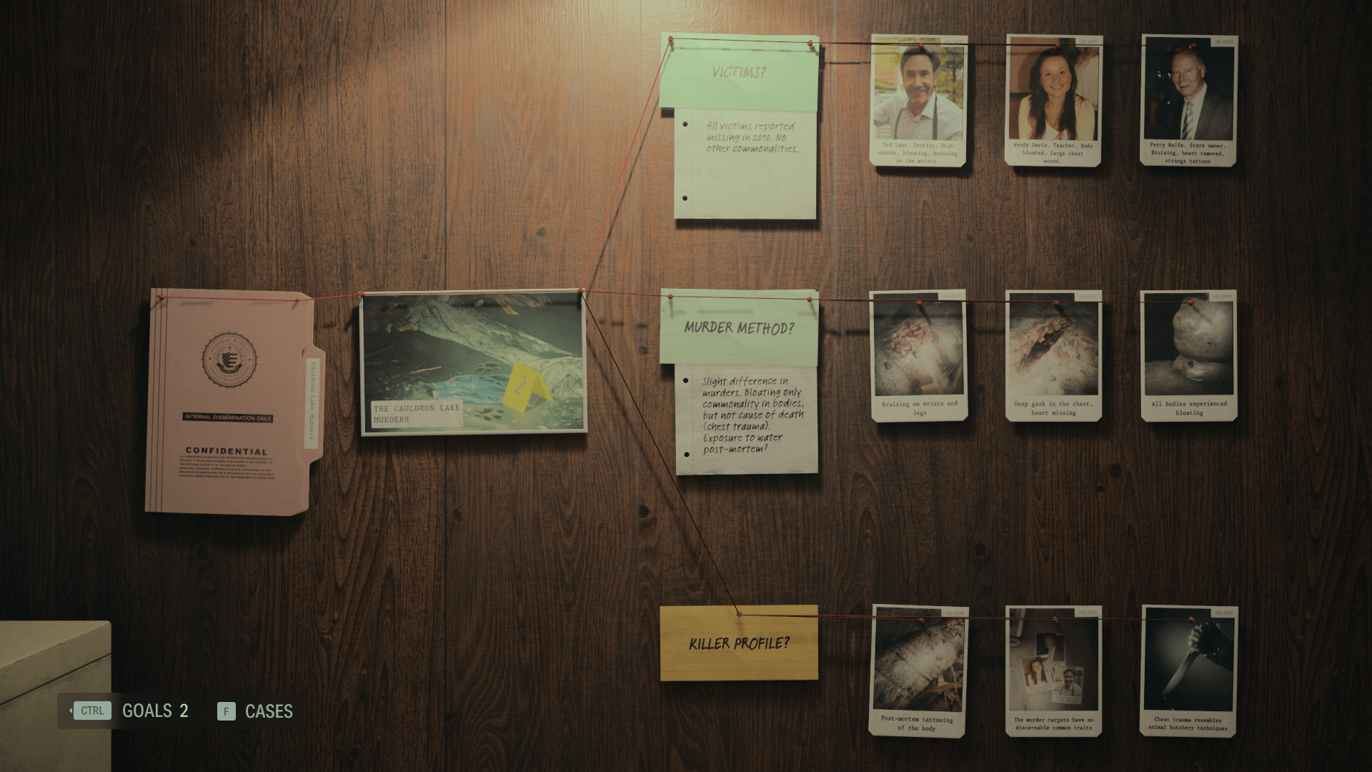 1920x1080 Forget the musical numbers and tense battles against evil—the coolest thing in Alan Wake 2 is pinning bits of paper to a wall