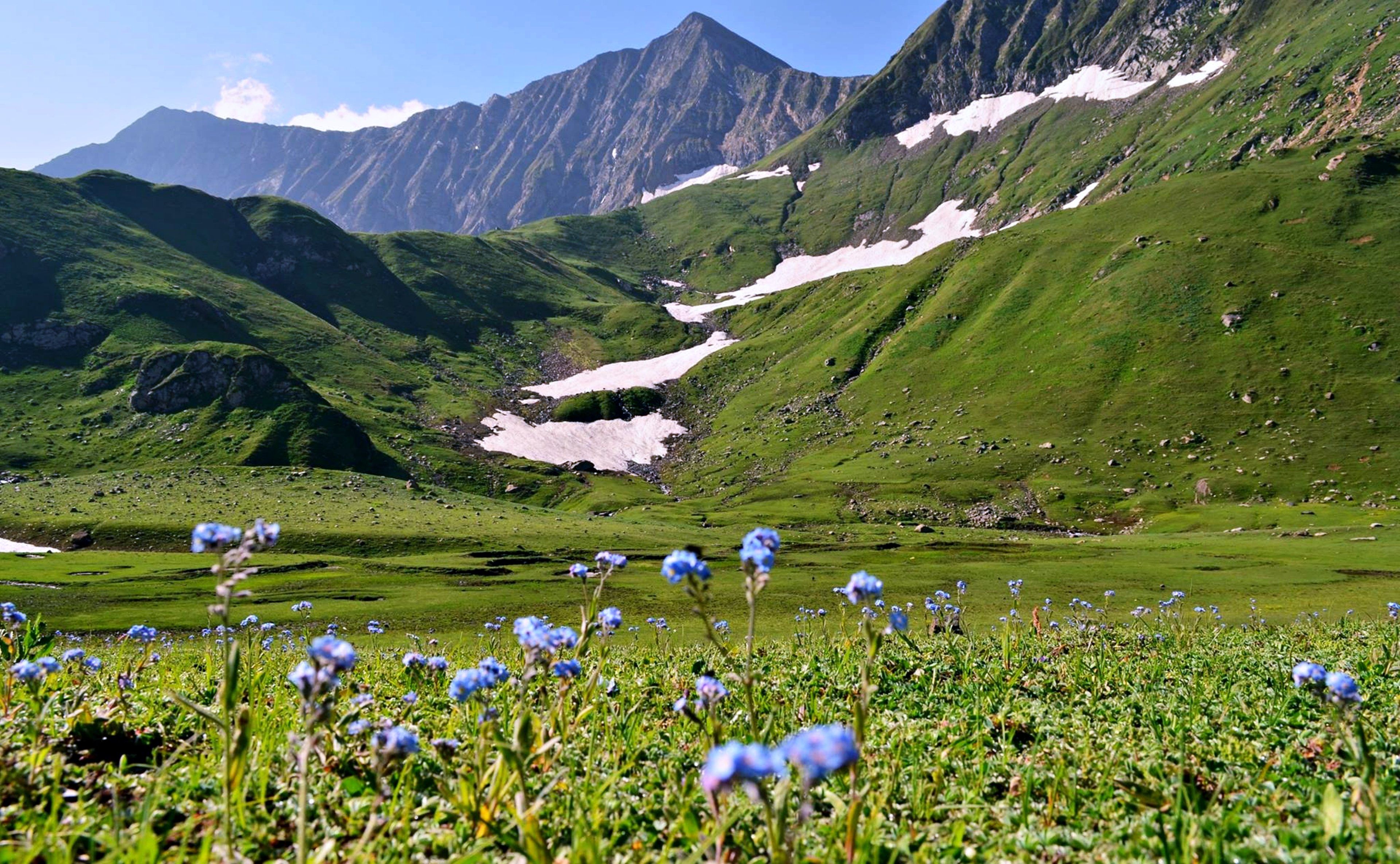3840x2372 ratti galli, Landscape, Nature, Mountains, Spring, Green, Grass, Flowers, Life, Pakistan, Sky Wallpaper HD / Desktop and Mobile Background