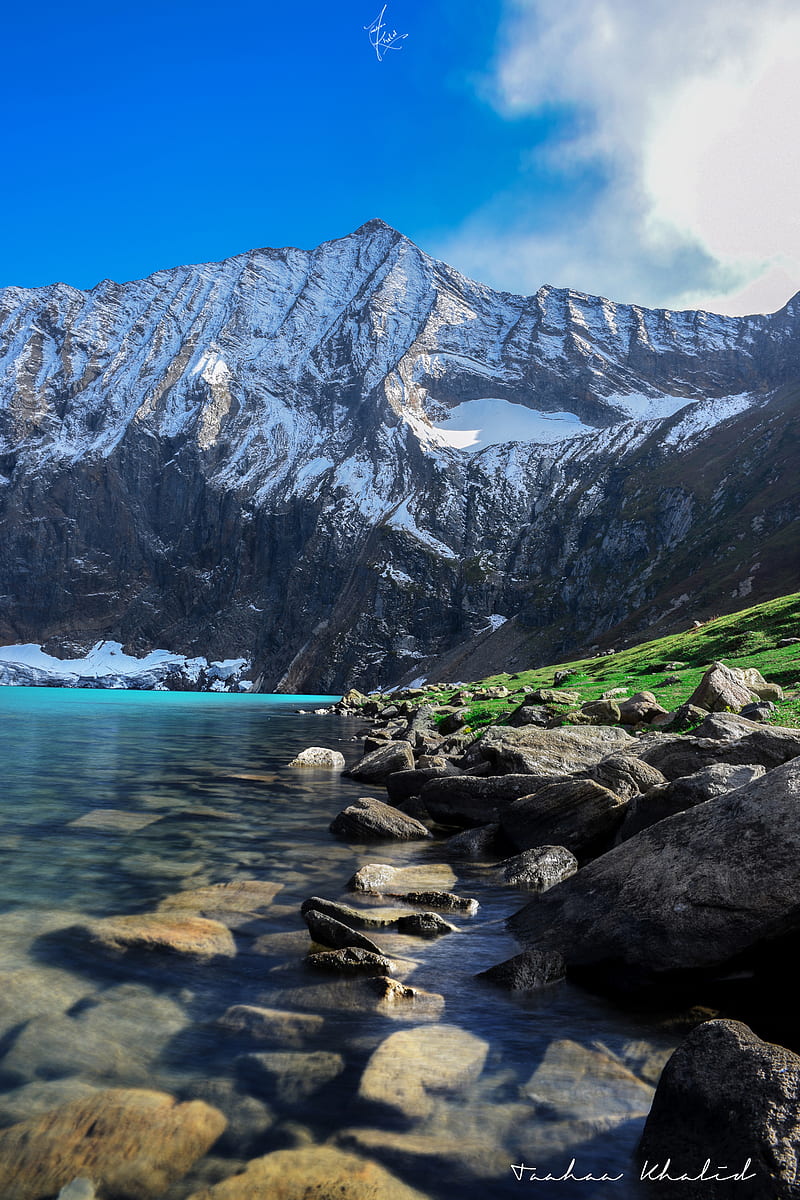 800x1200 Serenity, mountains, landscape, lakes, pakistan, water, calm, pretty, girl, HD phone wallpaper