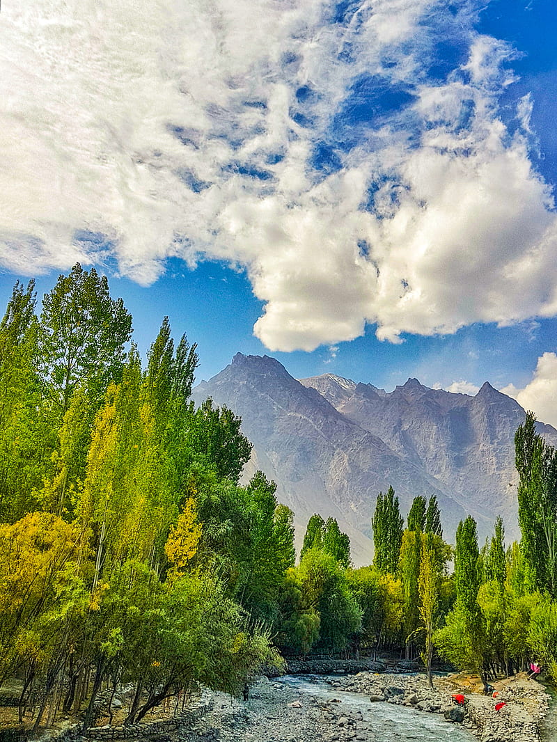 800x1066 Skardu Pakistan, Mountains, Natural, Waterfall, HD Phone Wallpaper